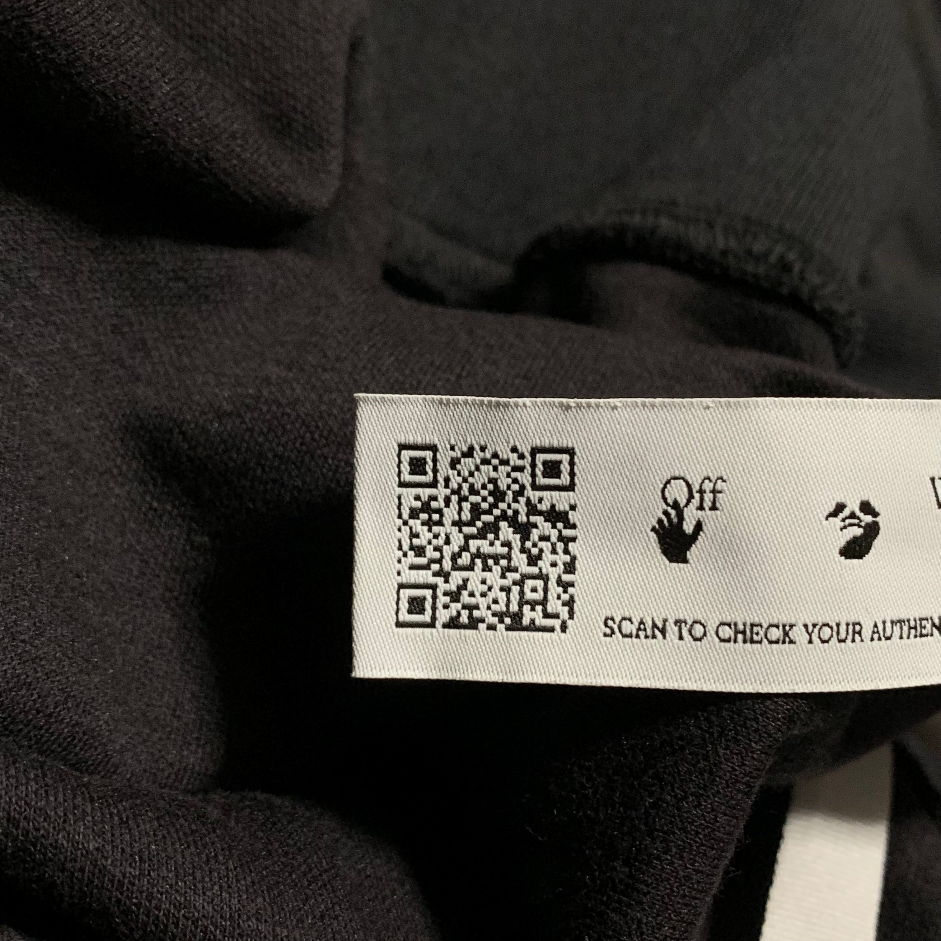 Off White Small Patch Logo Black Hoodie Virgil Abloh