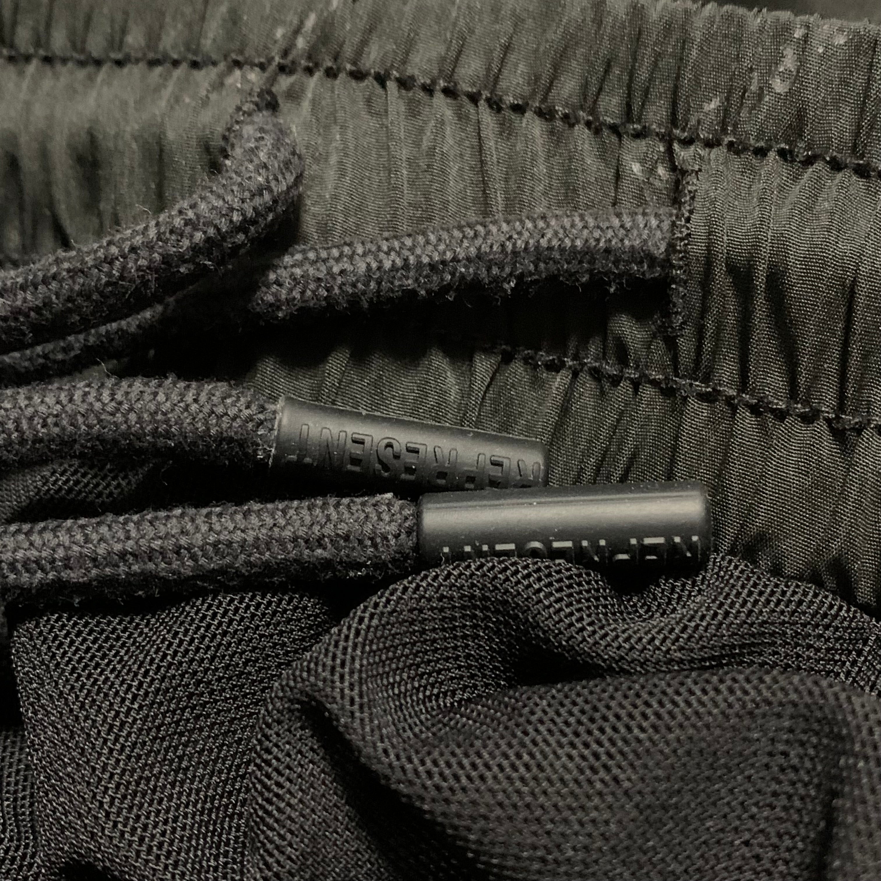 Represent Medium Swim Shorts Logo All Over Black