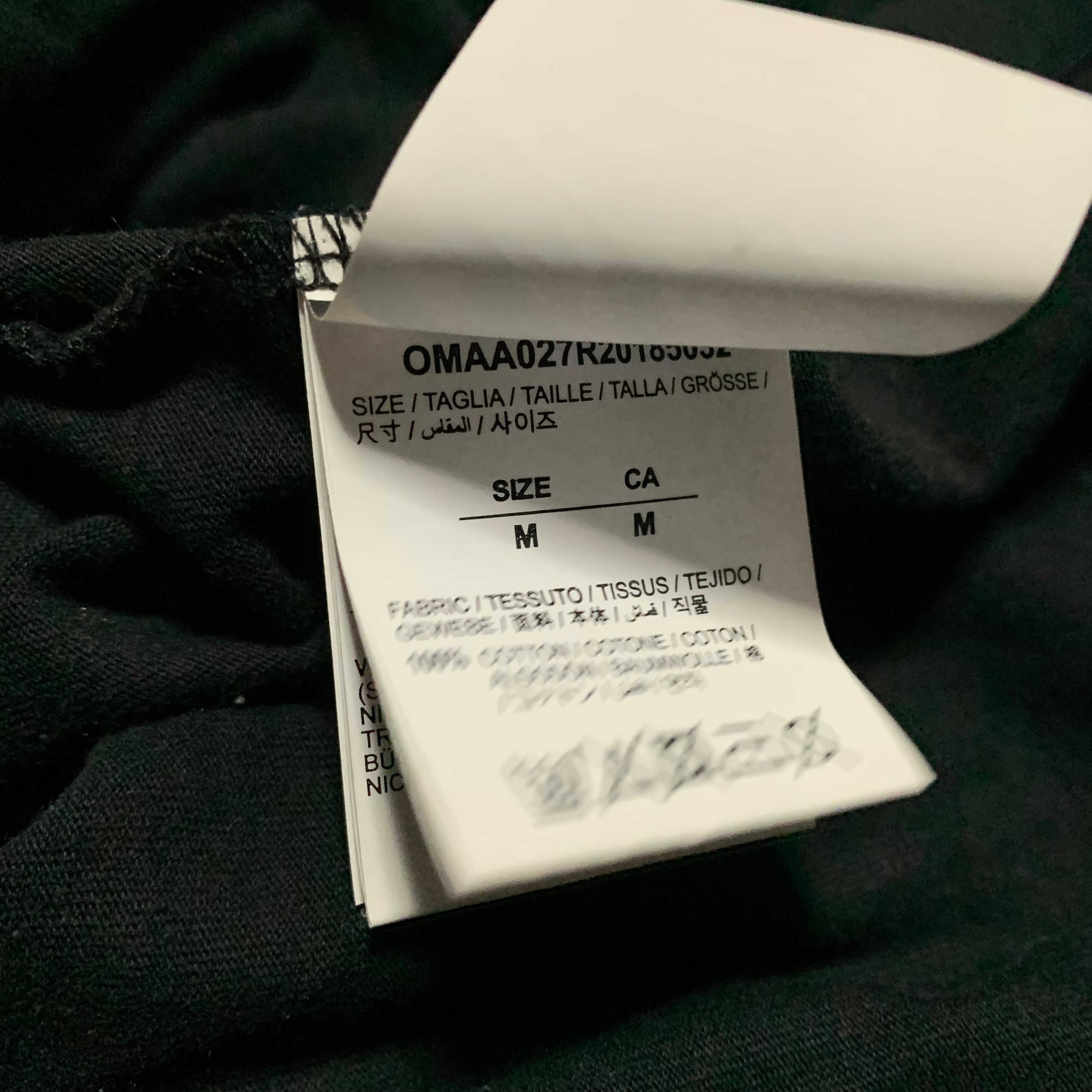 Off White Medium Arrows Graphic Black Tee Virgil Abloh