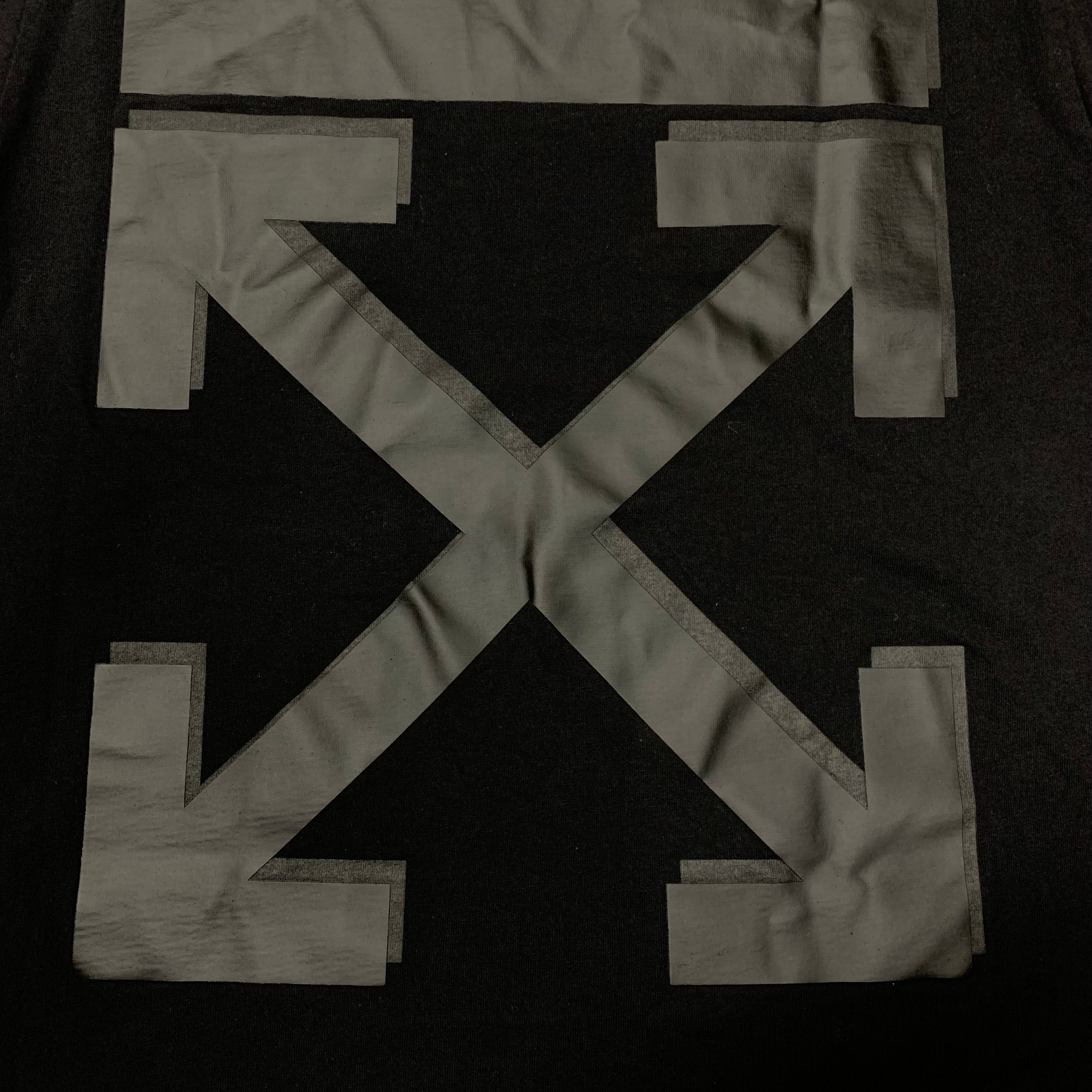 Off White Medium Tee Black Arrows Black T-Shirt Virgil Abloh