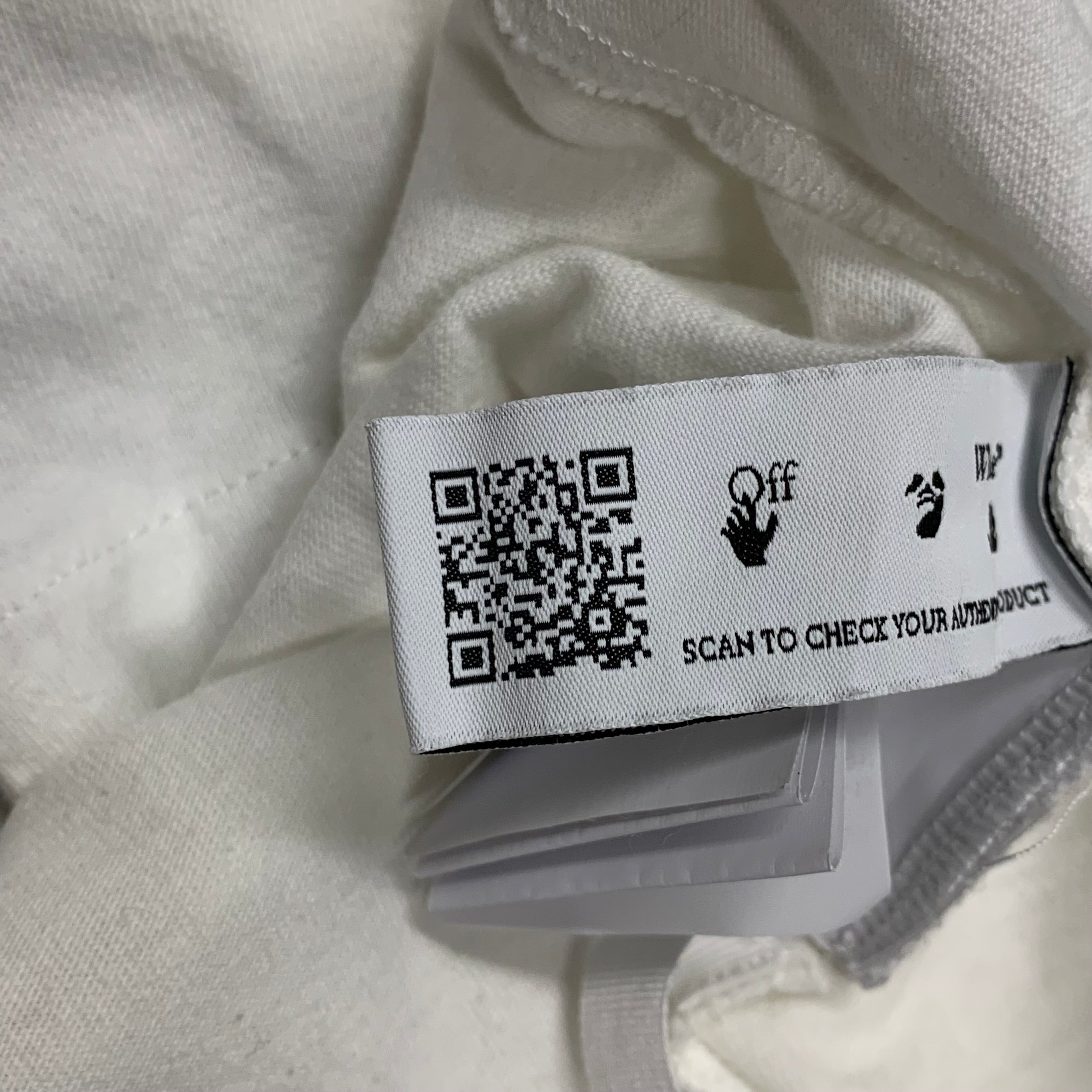 Off White Large Tee Caravaggio Graphic White T-Shirt Virgil Abloh