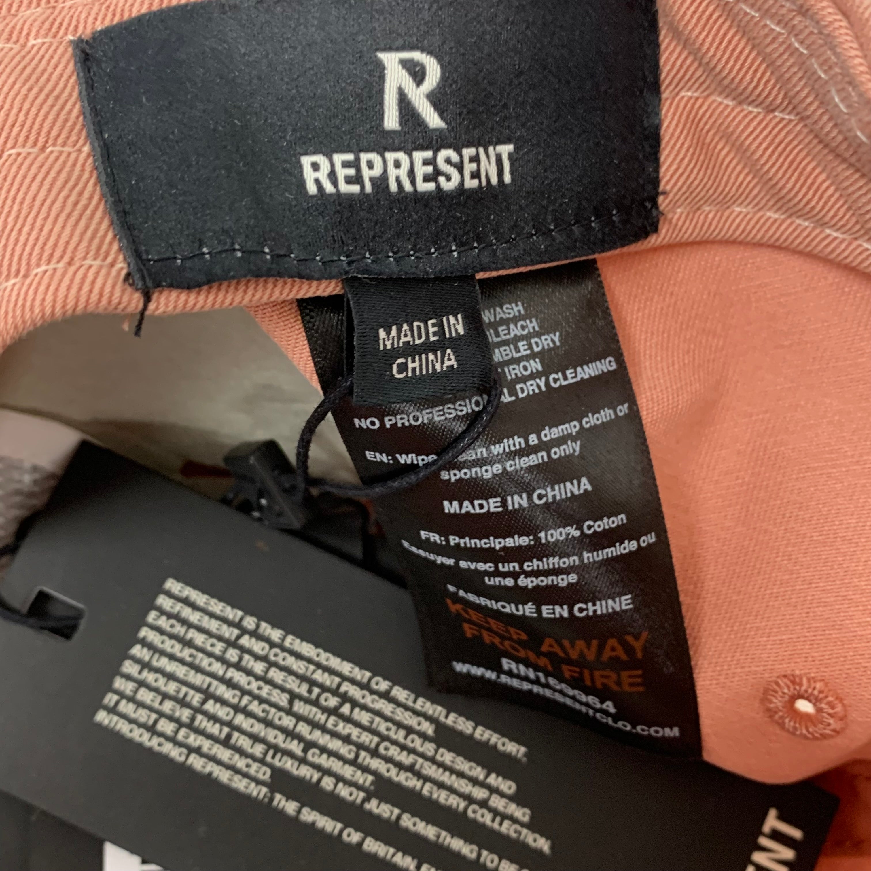 Represent Cap Gran Cru Classe Washed Pink Cap Hat