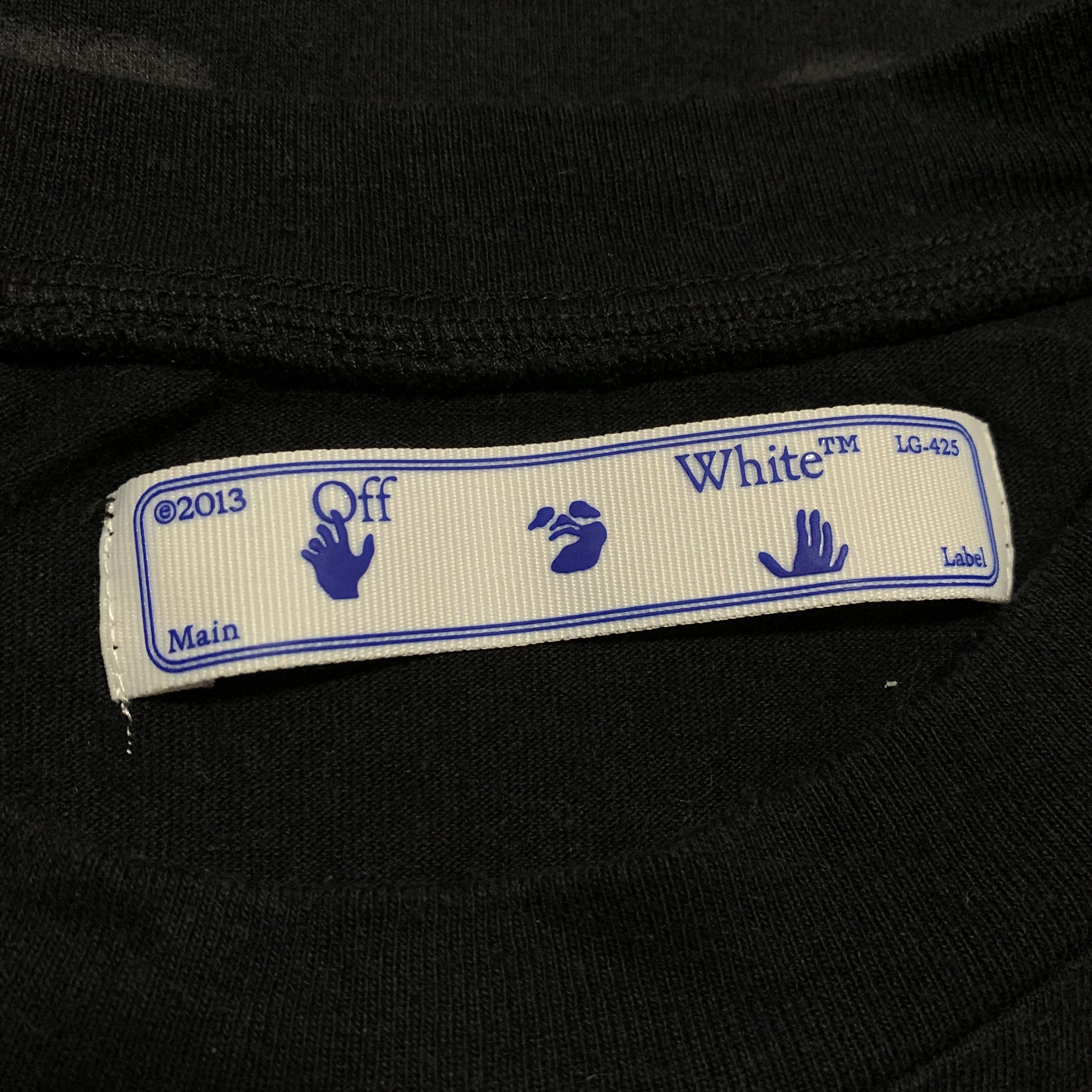 Off White Small Mona Lisa Blur Black Tee Virgil Abloh