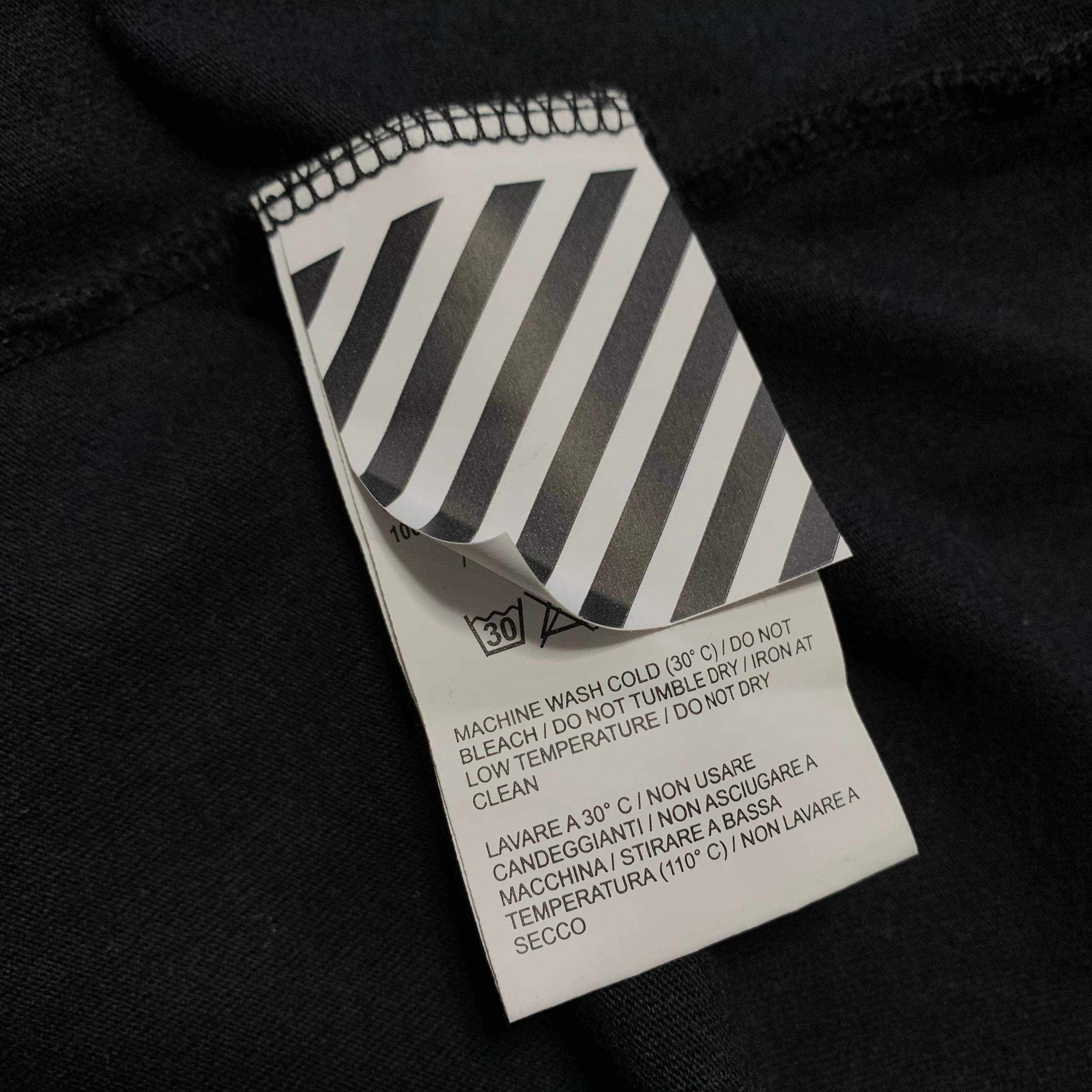 Off White Medium Impressionism Graphic Black Tee Virgil Abloh