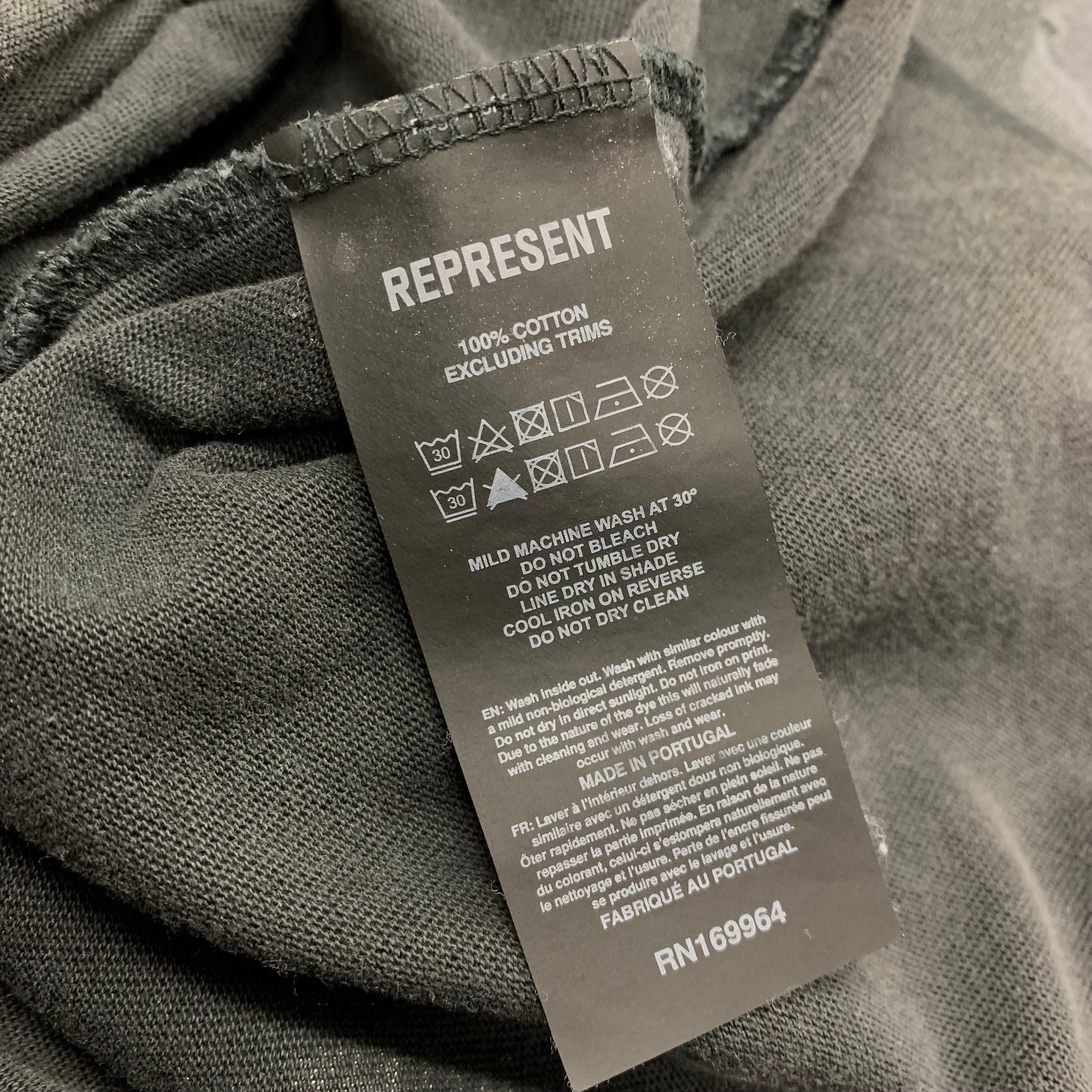 Represent Small Tee Godspeed Aged Black T-Shirt