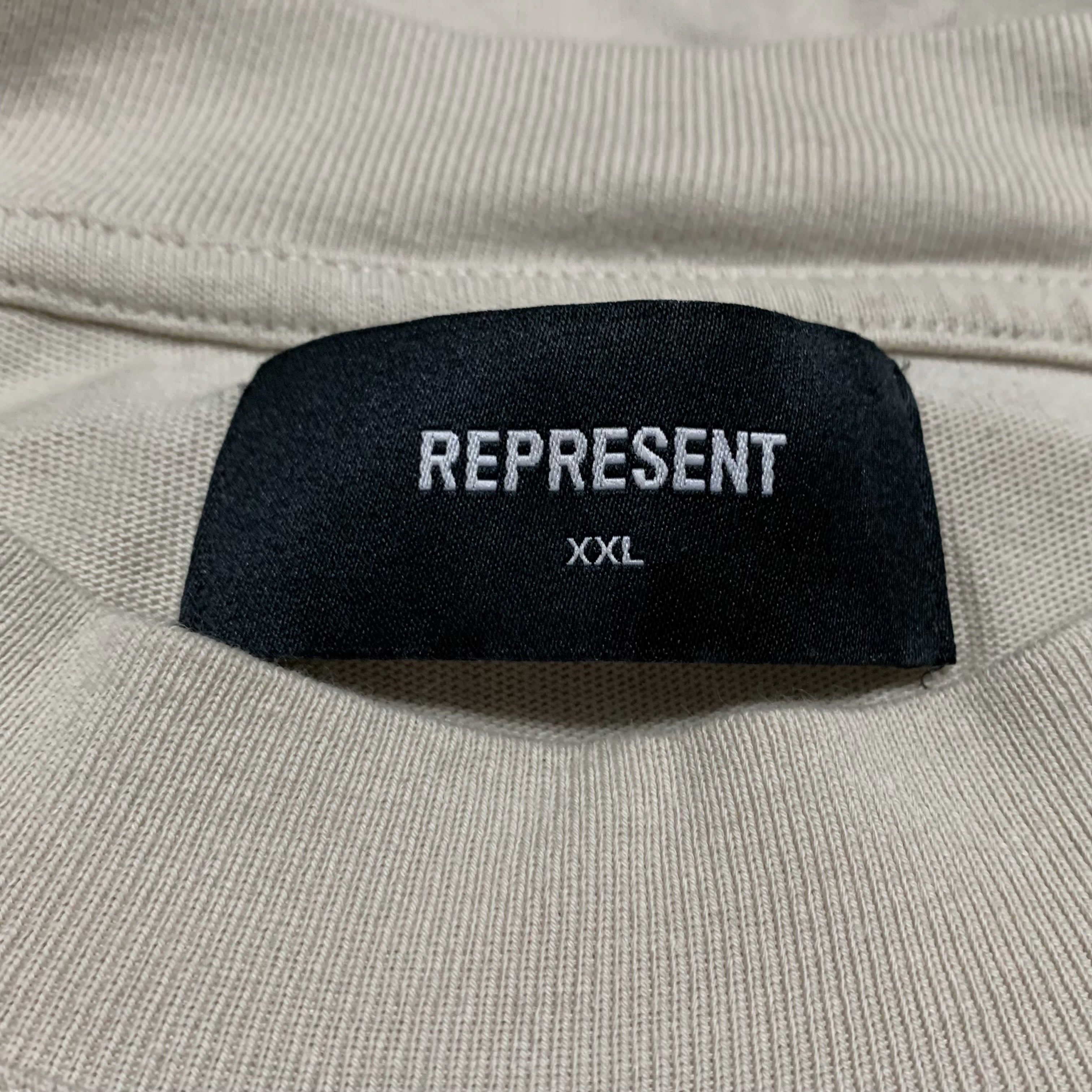 Represent XXL Feel The Heat Vintage White Tee