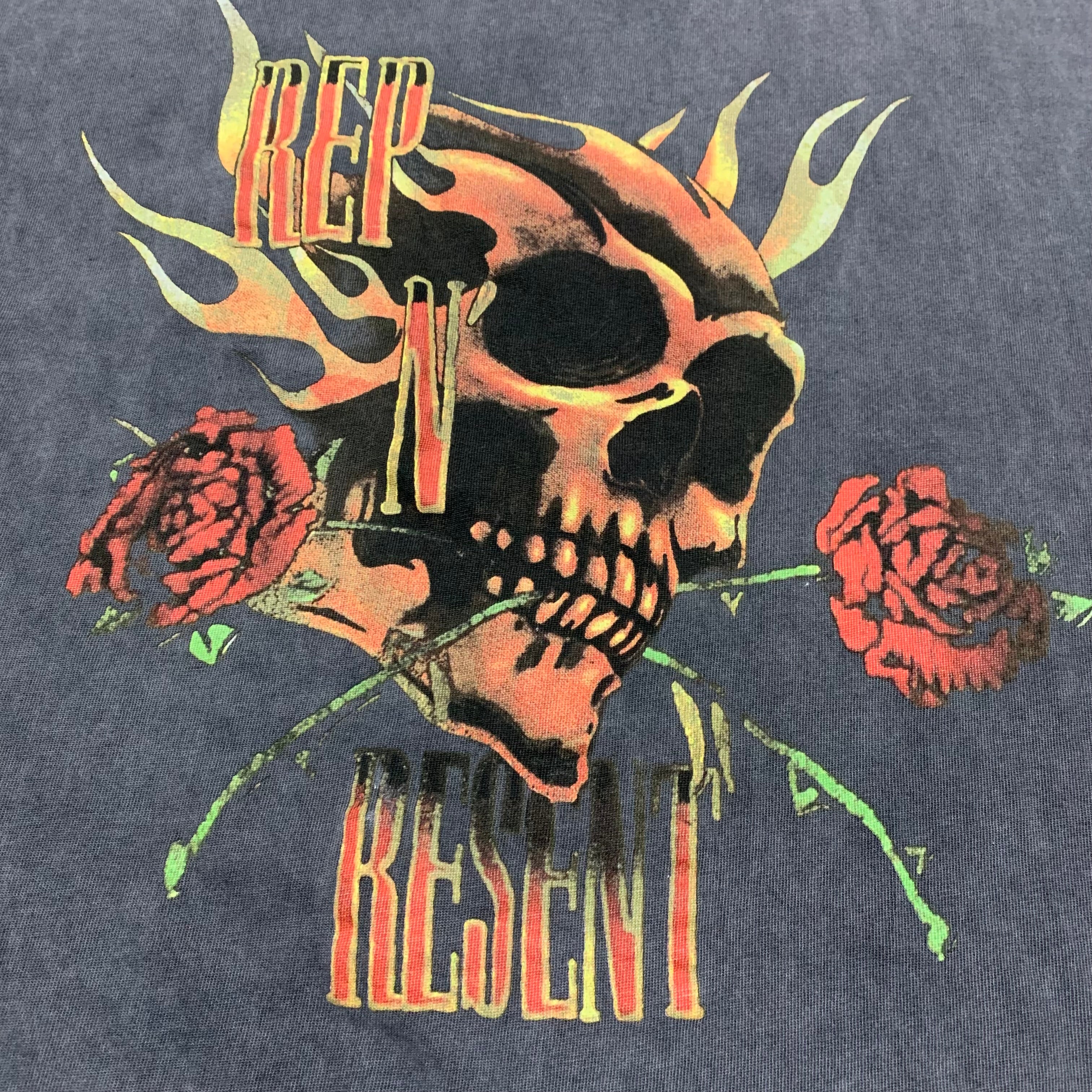 Represent Larg Rep N Resent Vintage Grey Tee