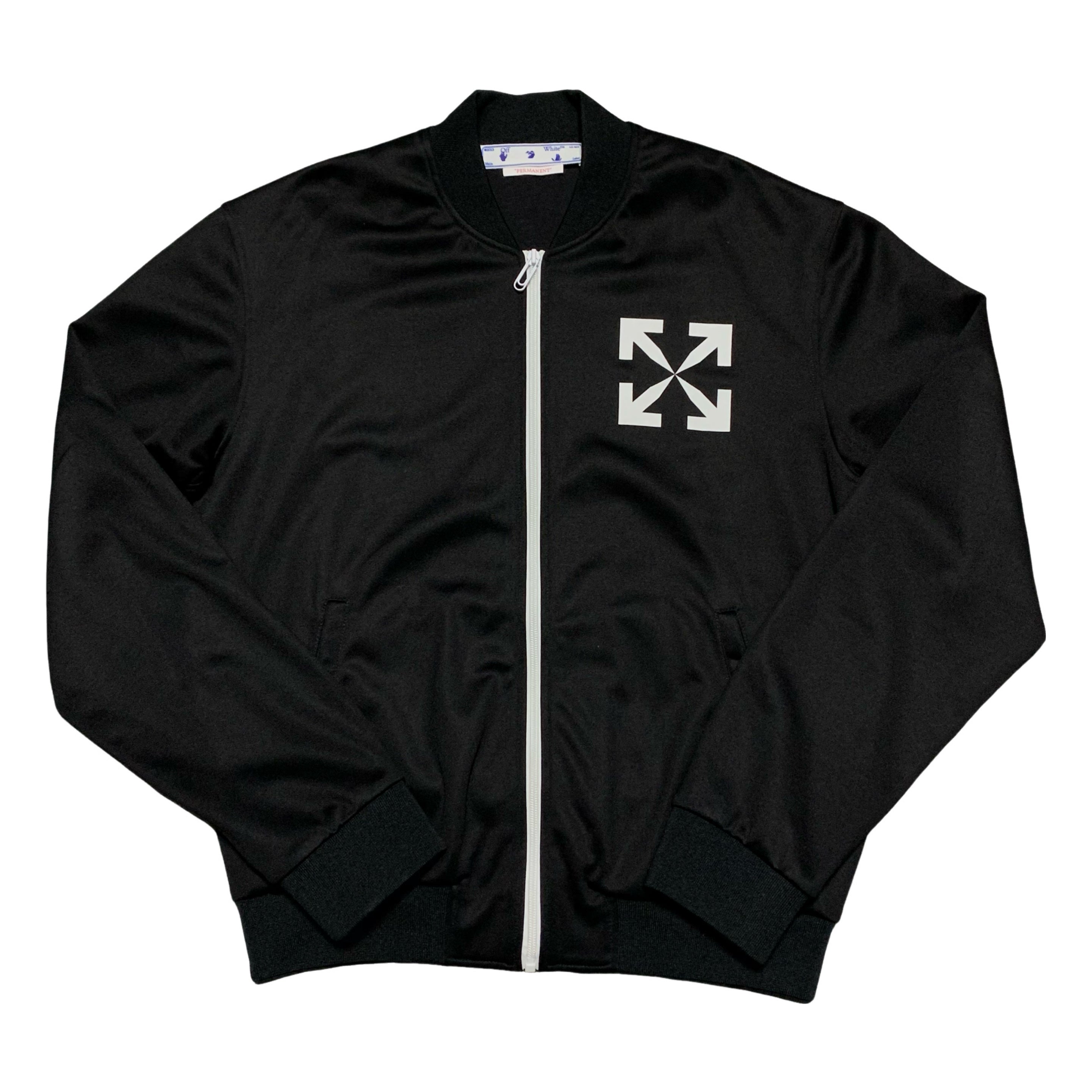 Off White Medium Jacket Single Arrows Black Track Top Jacket Virgil Ablloh