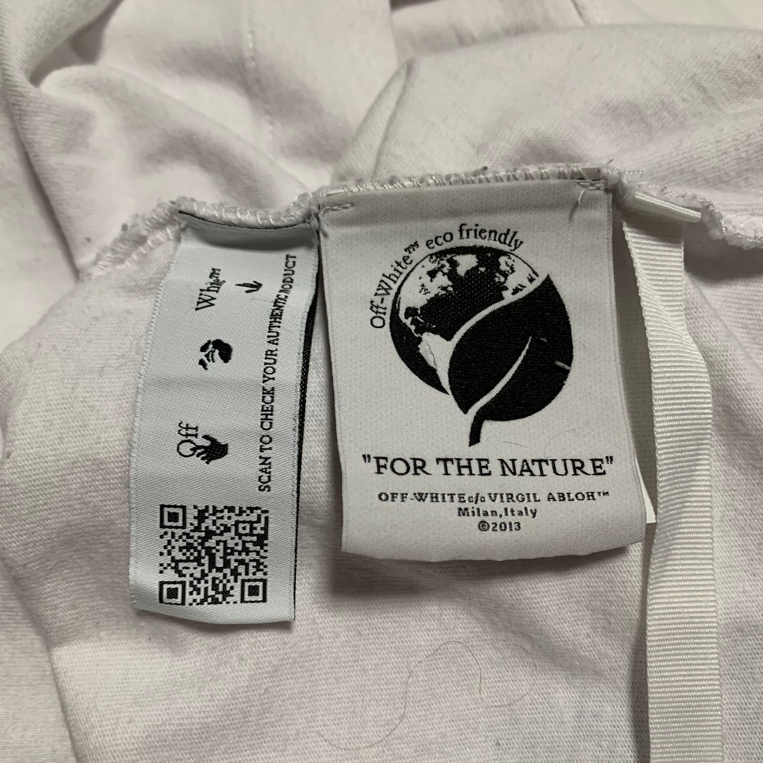 Off White Medium Spray Marker White Tee Virgil Abloh