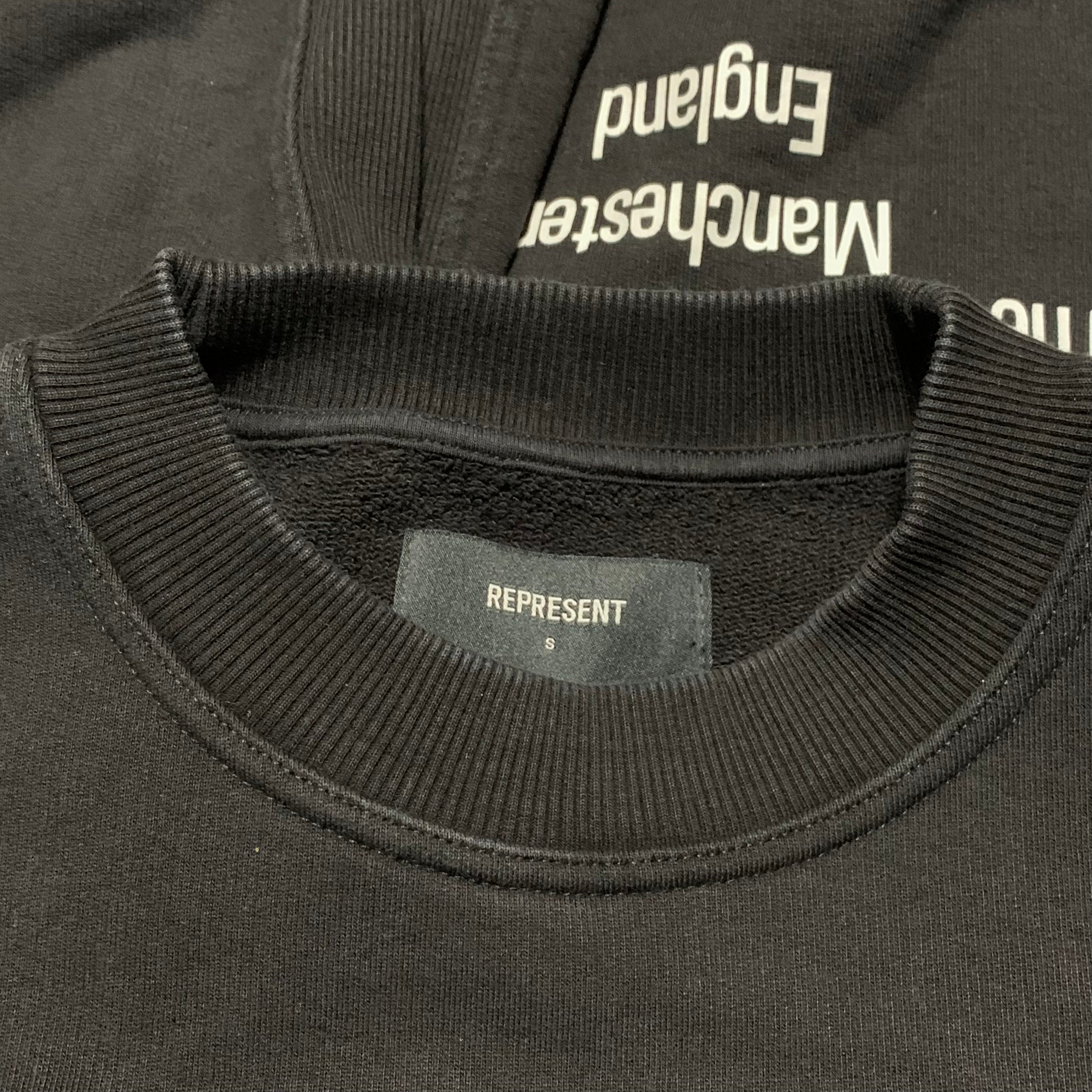 Represent Small Design Studio & Workshop Jet Black Sweater Sweatshirt Crewneck