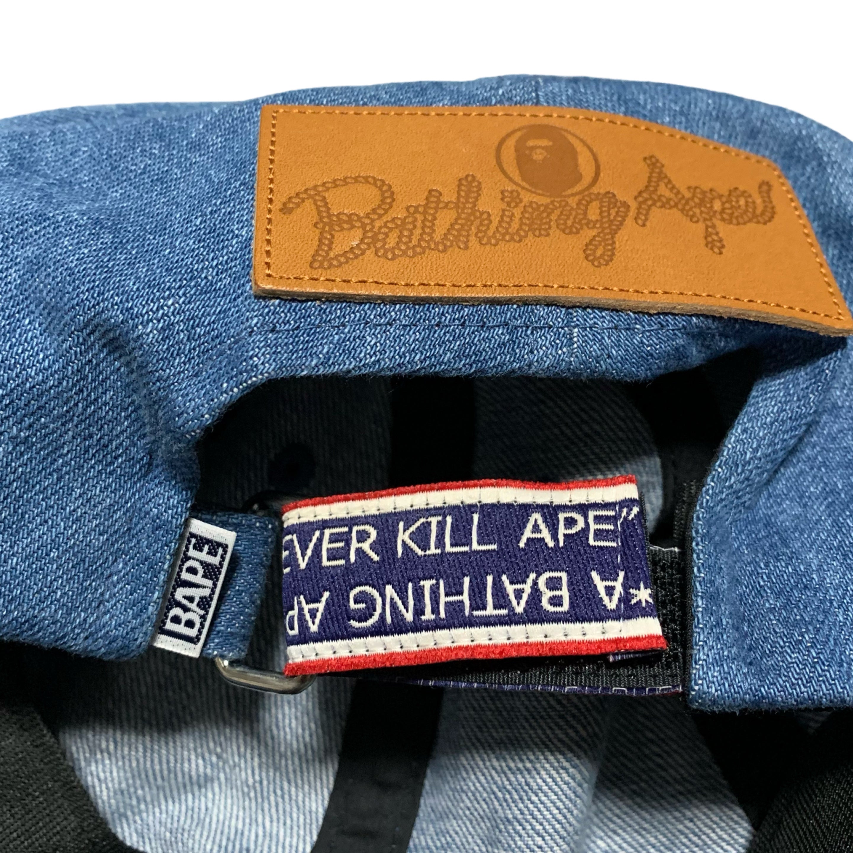 Bape Cap Shark Denim Panel Cap Light Indigo Blue 2019