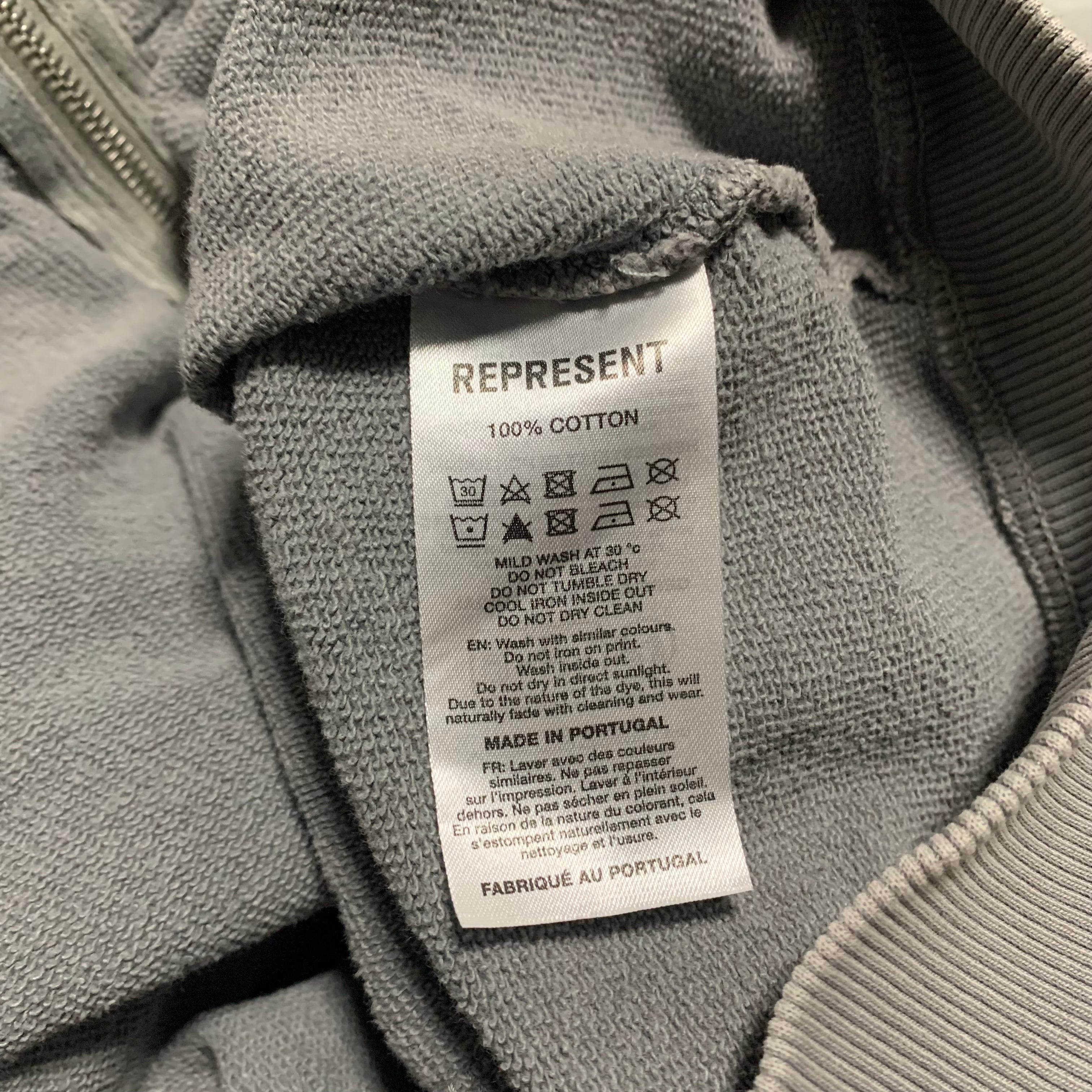 Represent XS Spirits Of Summer Mist Grey Zip Hoodie