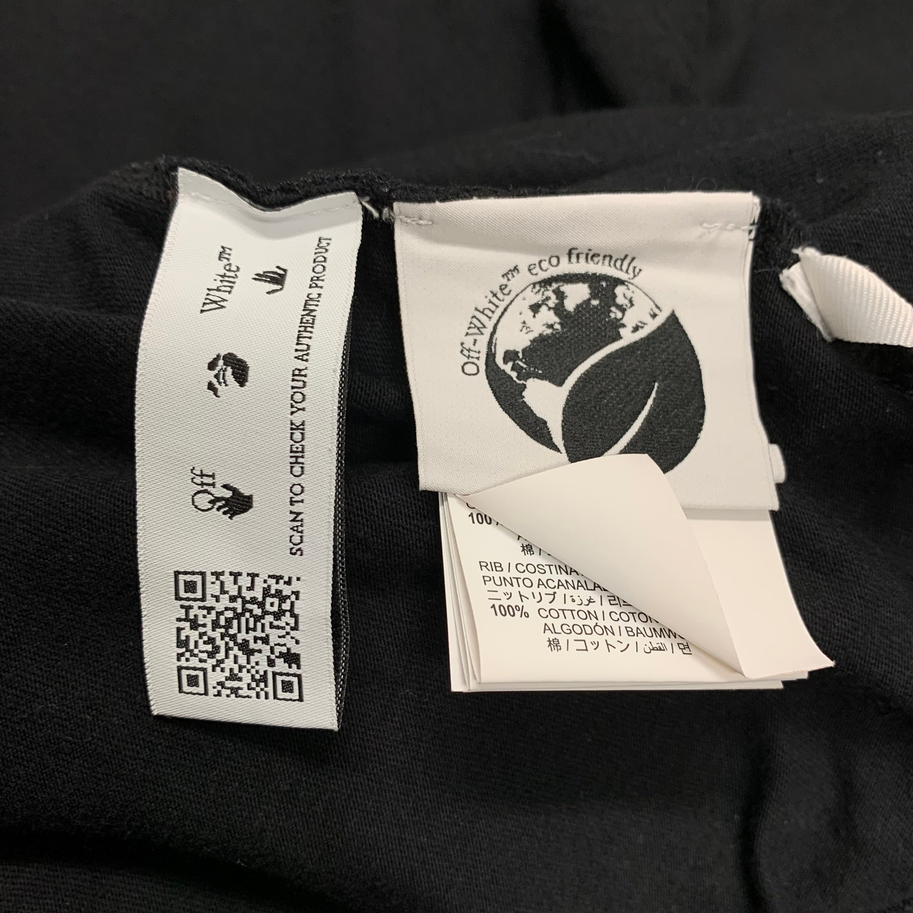 Off White Small Tee Diag Scribble Black T-Shirt Virgil Abloh