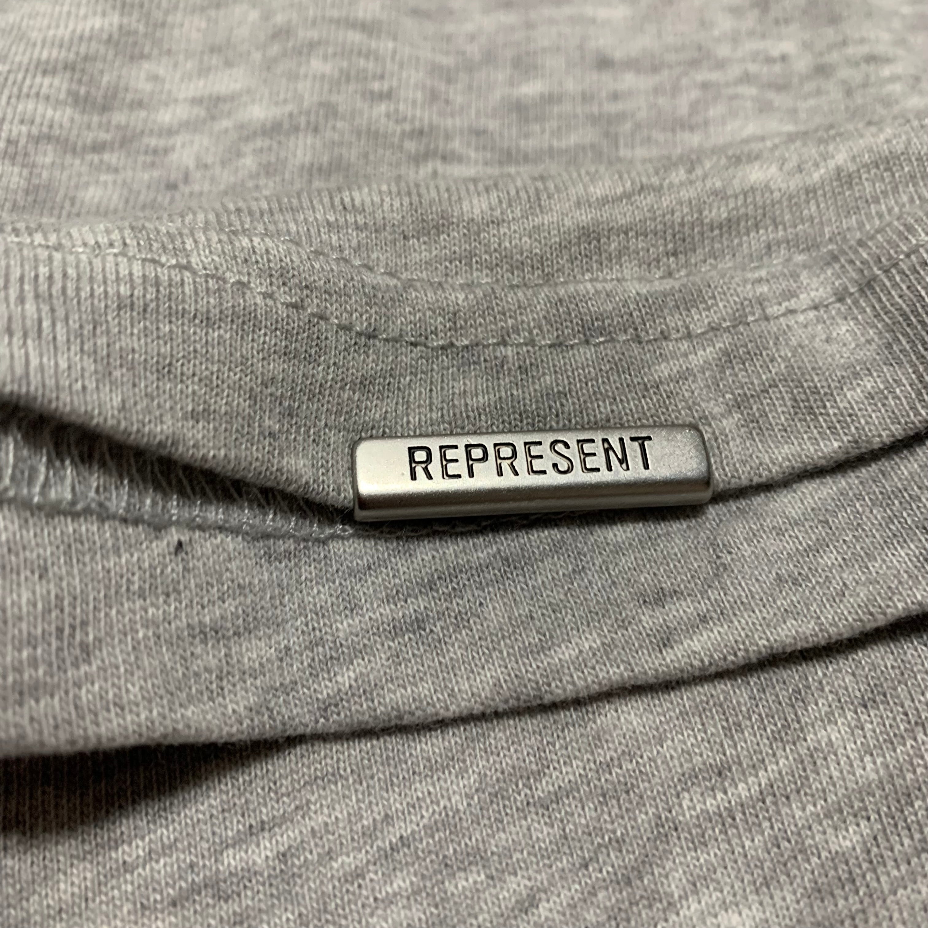 Represent XS Owners Club Grey Tee Green Graphic