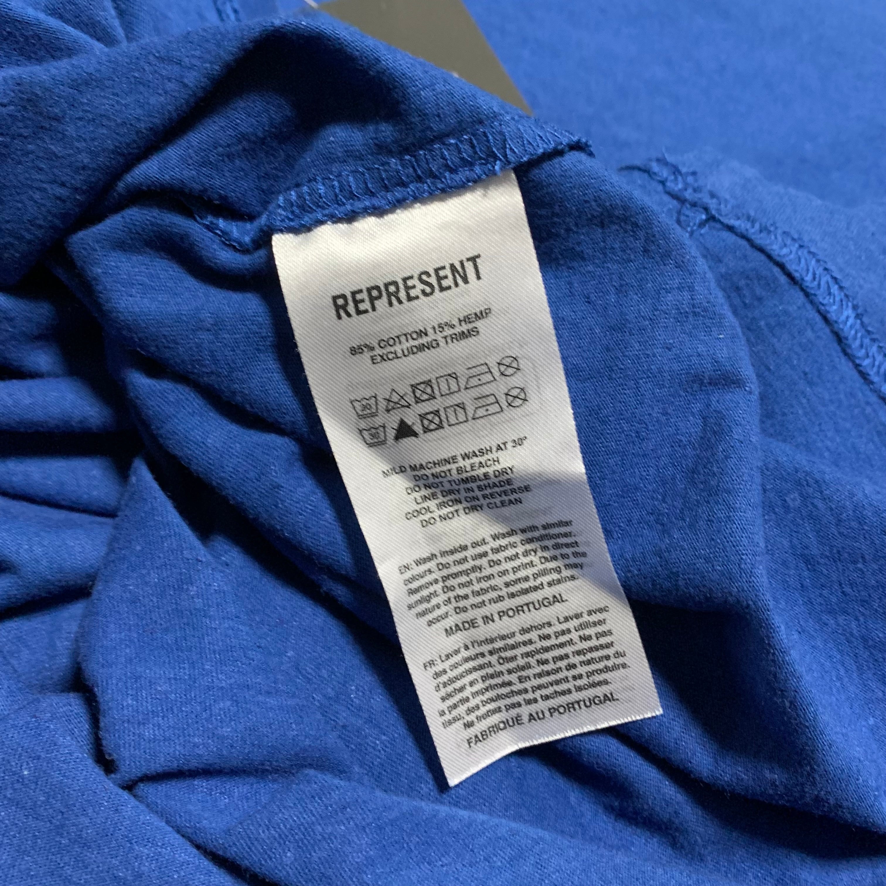 Represent XXS Permanent Vacation Royal Blue Pocket Tee