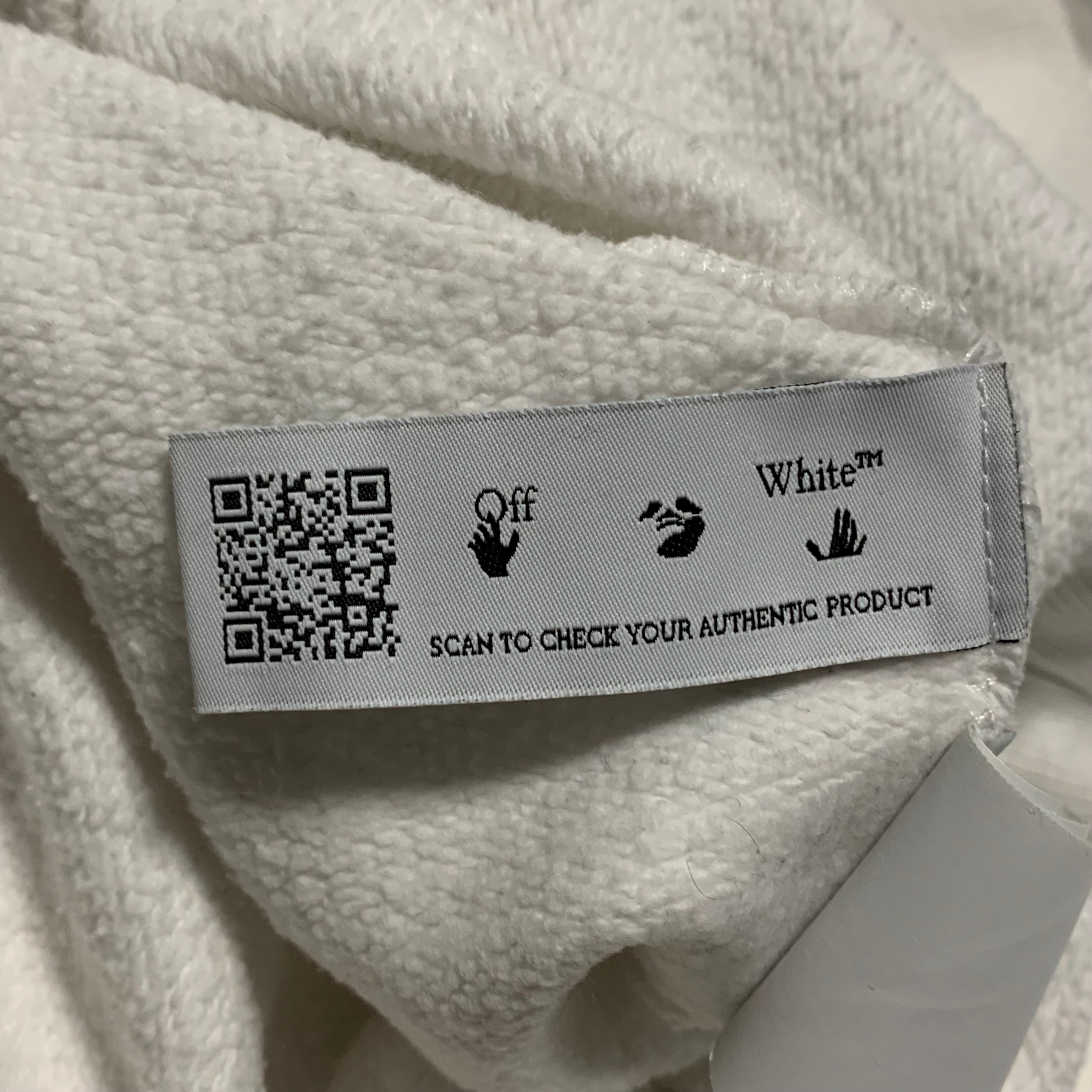 Off White Large Mona Lisa White Hoodie Virgil Abloh