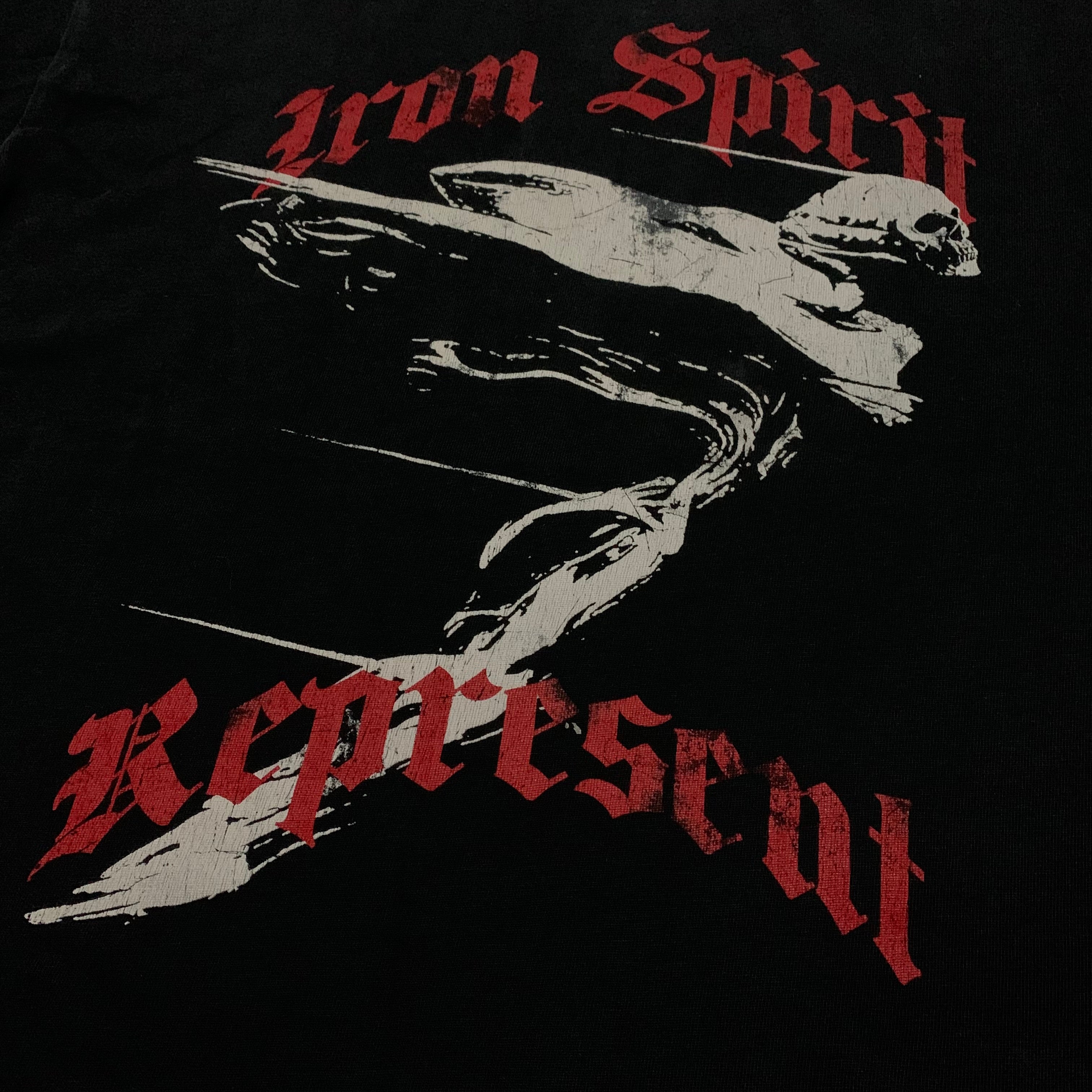 Represent Small Iron Spirit Vintage Black Tee