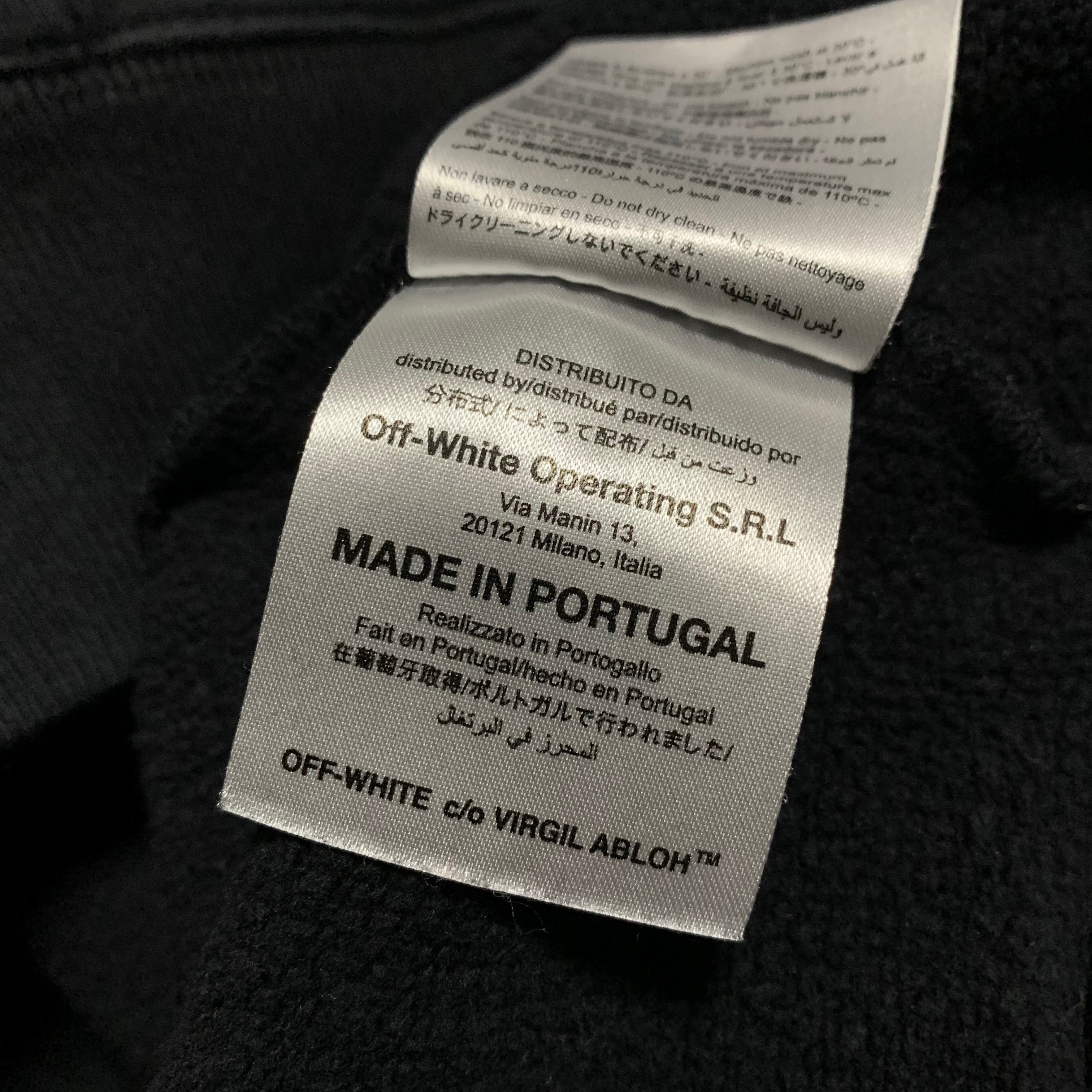 Off White Medium Wolf Graphic Black Sweatshirt Crewneck Virgil Abloh