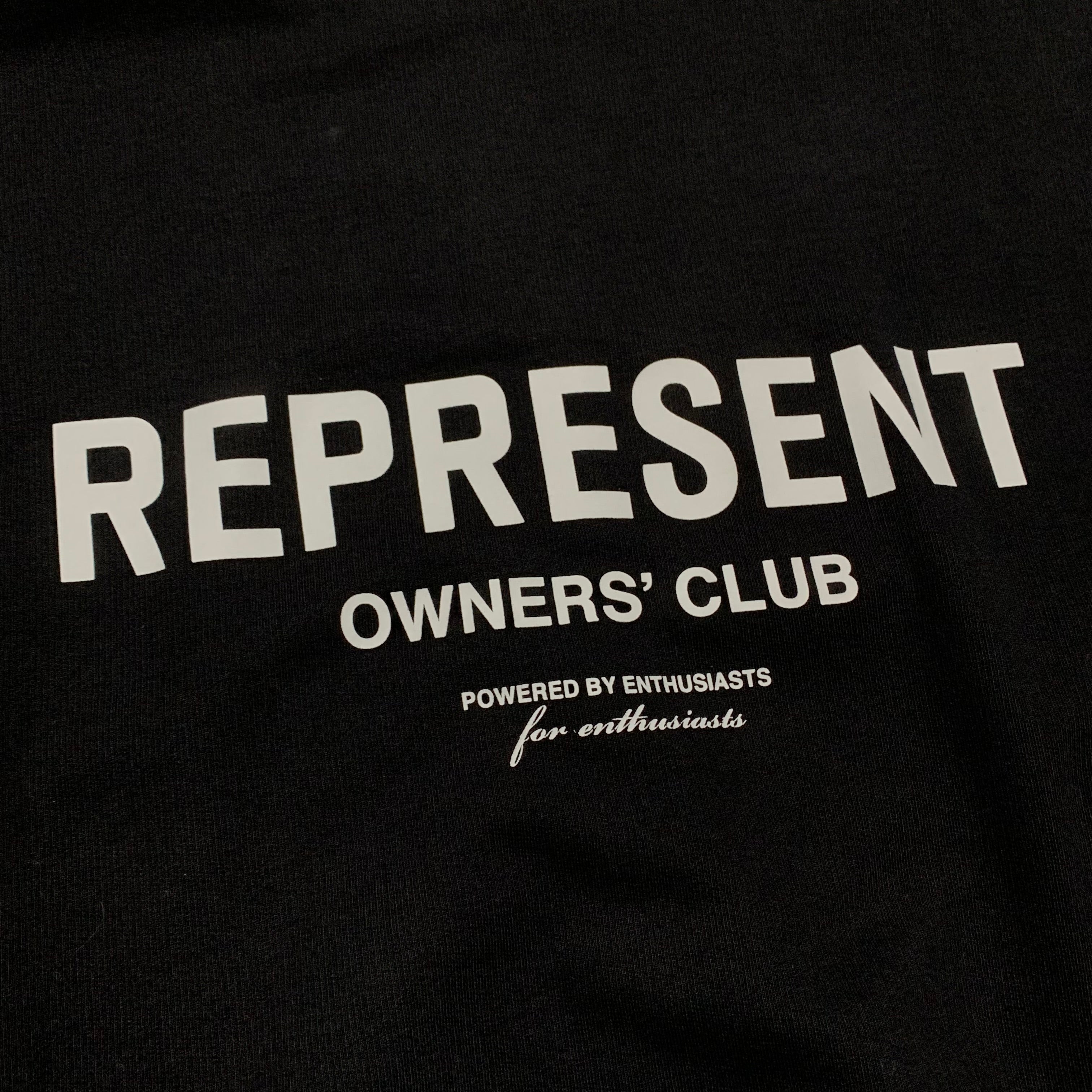 Represent Small Owners Club Full Zip Black Hoodie