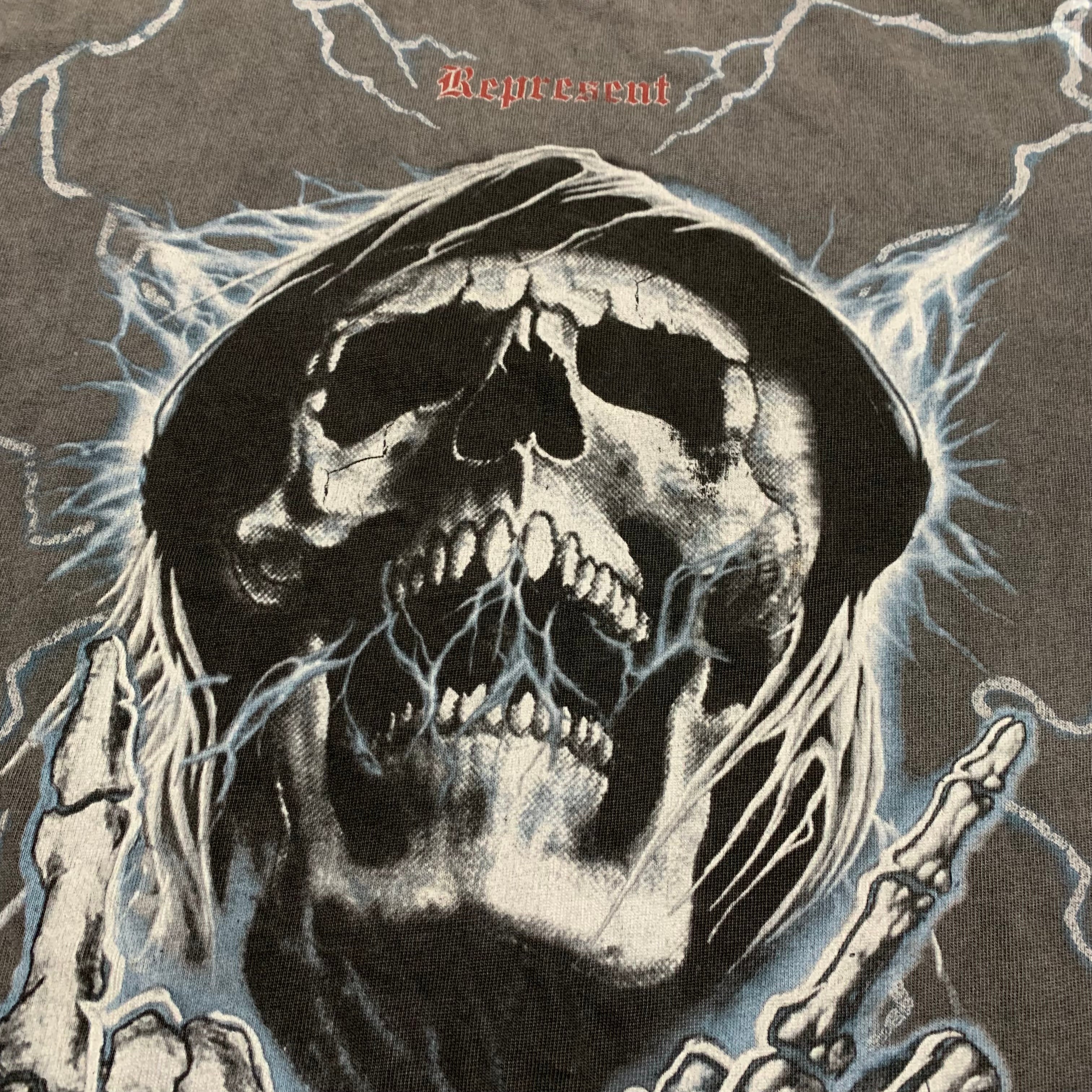 Represent XS Louder Than Hell Vintage Grey Tee