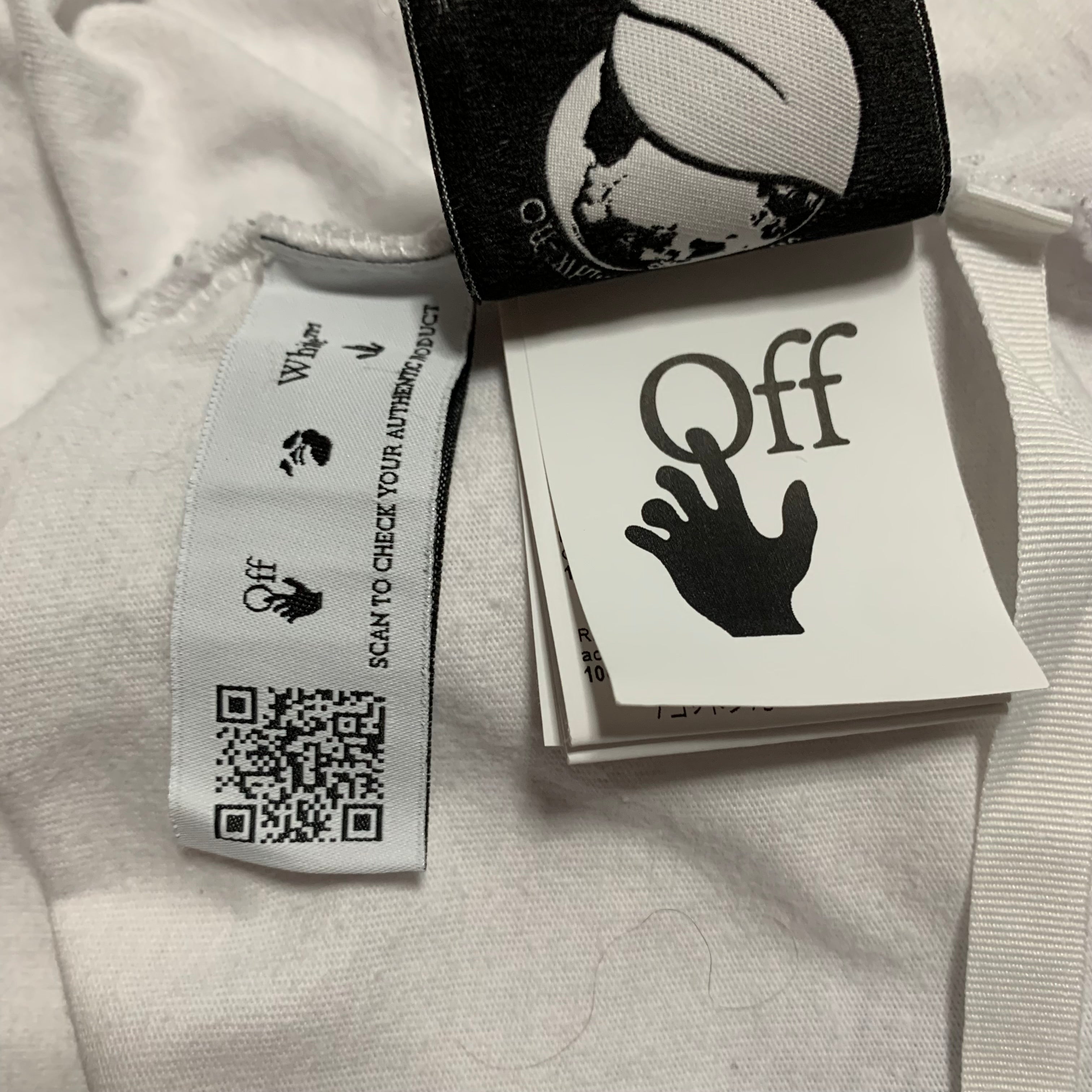Off White Medium Spray Marker White Tee Virgil Abloh