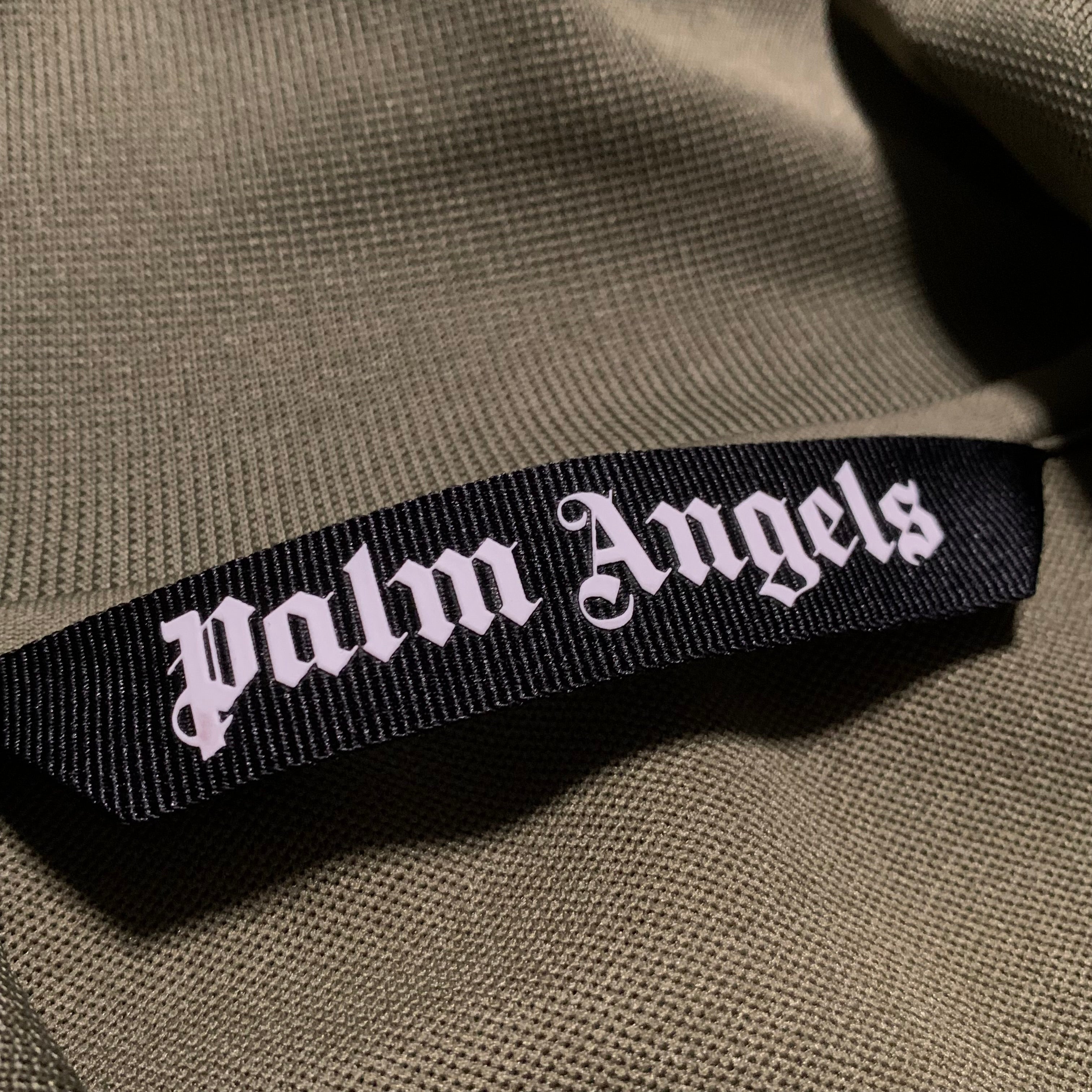 Palm Angels Medium Track Jacket Classic Khaki Green Track Top Jacket