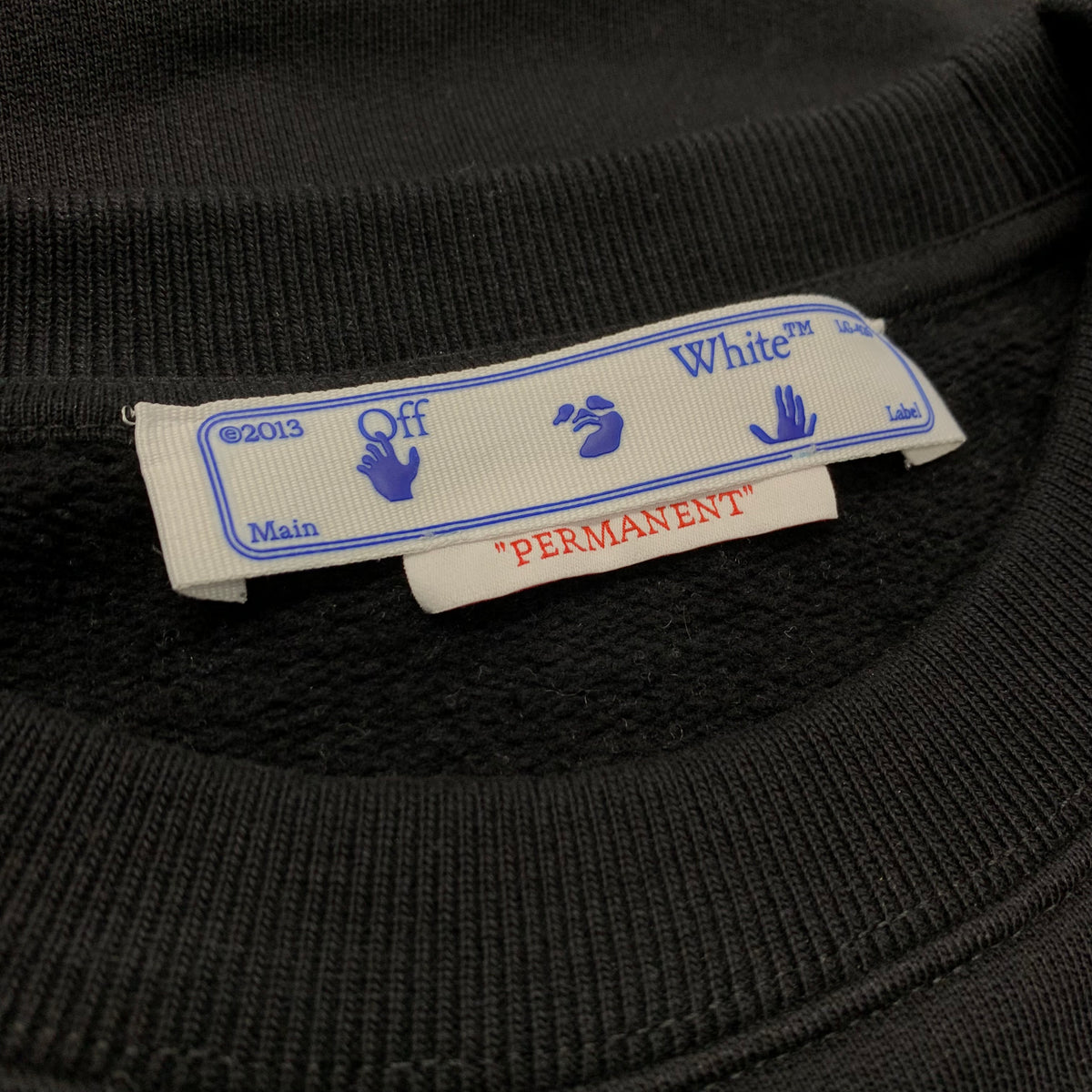 Off White Large Sweatshirt Diag Black Crewneck Virgil Abloh