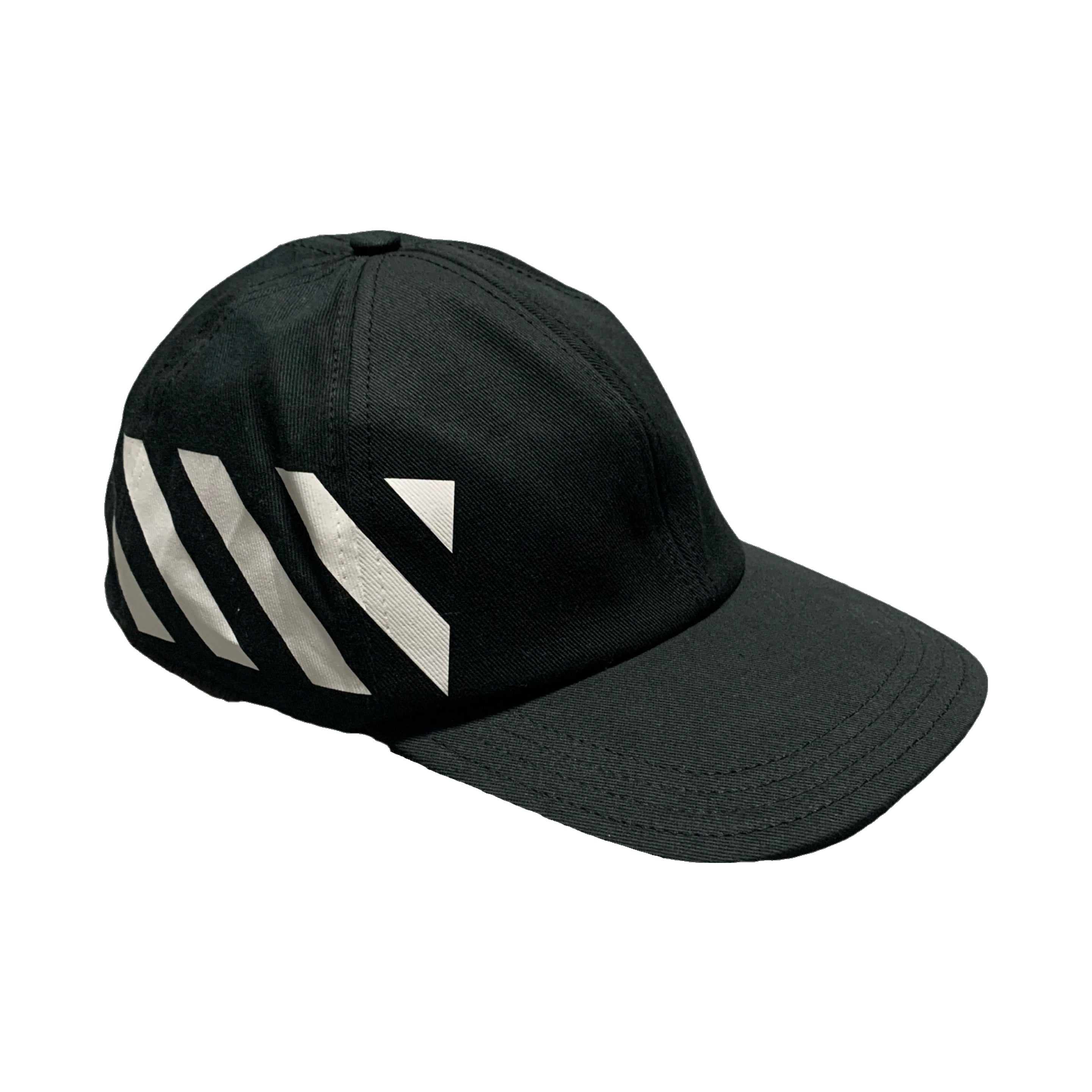 Off White Cap Diag Black Baseball Cap Hat Virgil Abloh