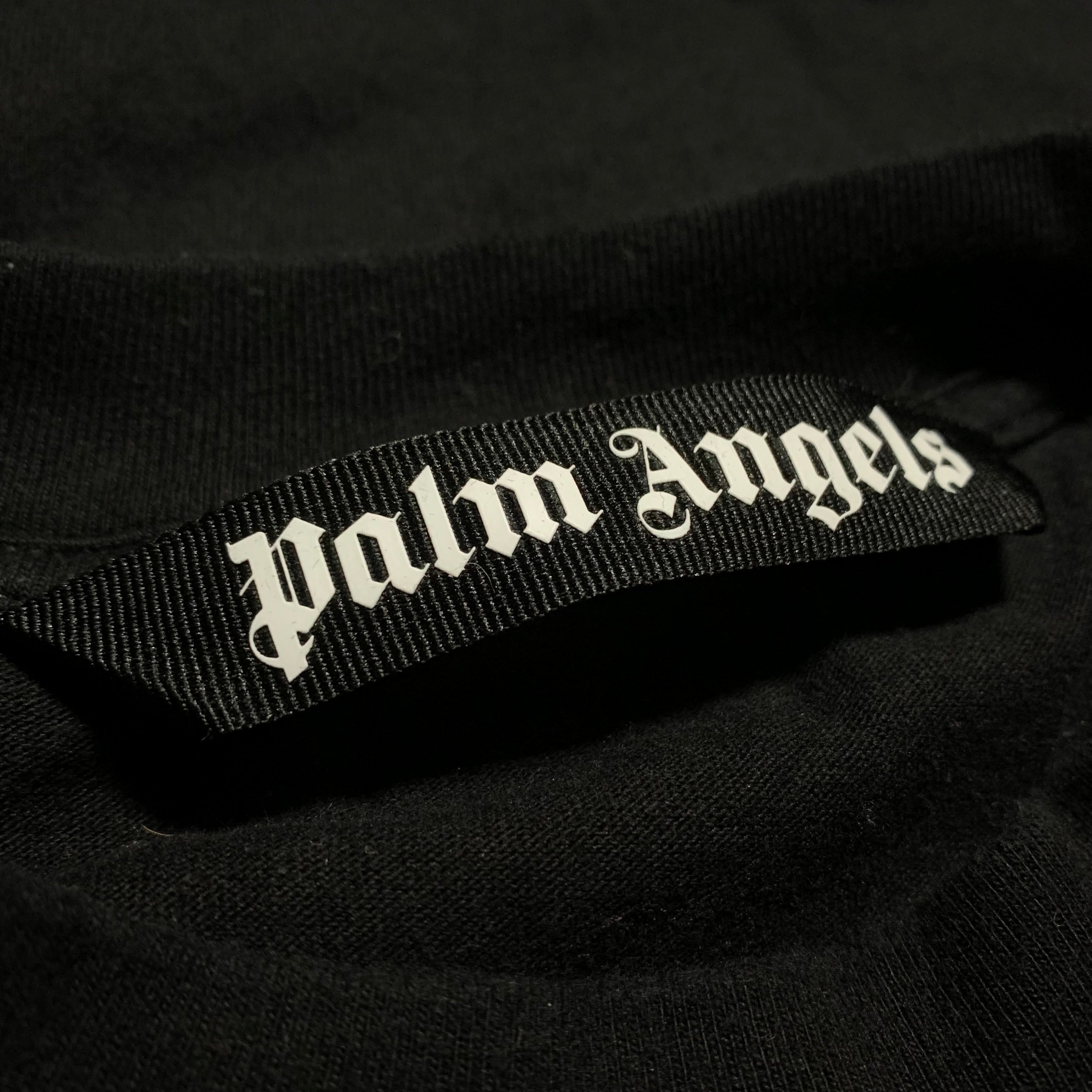 Palm Angels Medium Classic Bear Sprayed Star Black Tee