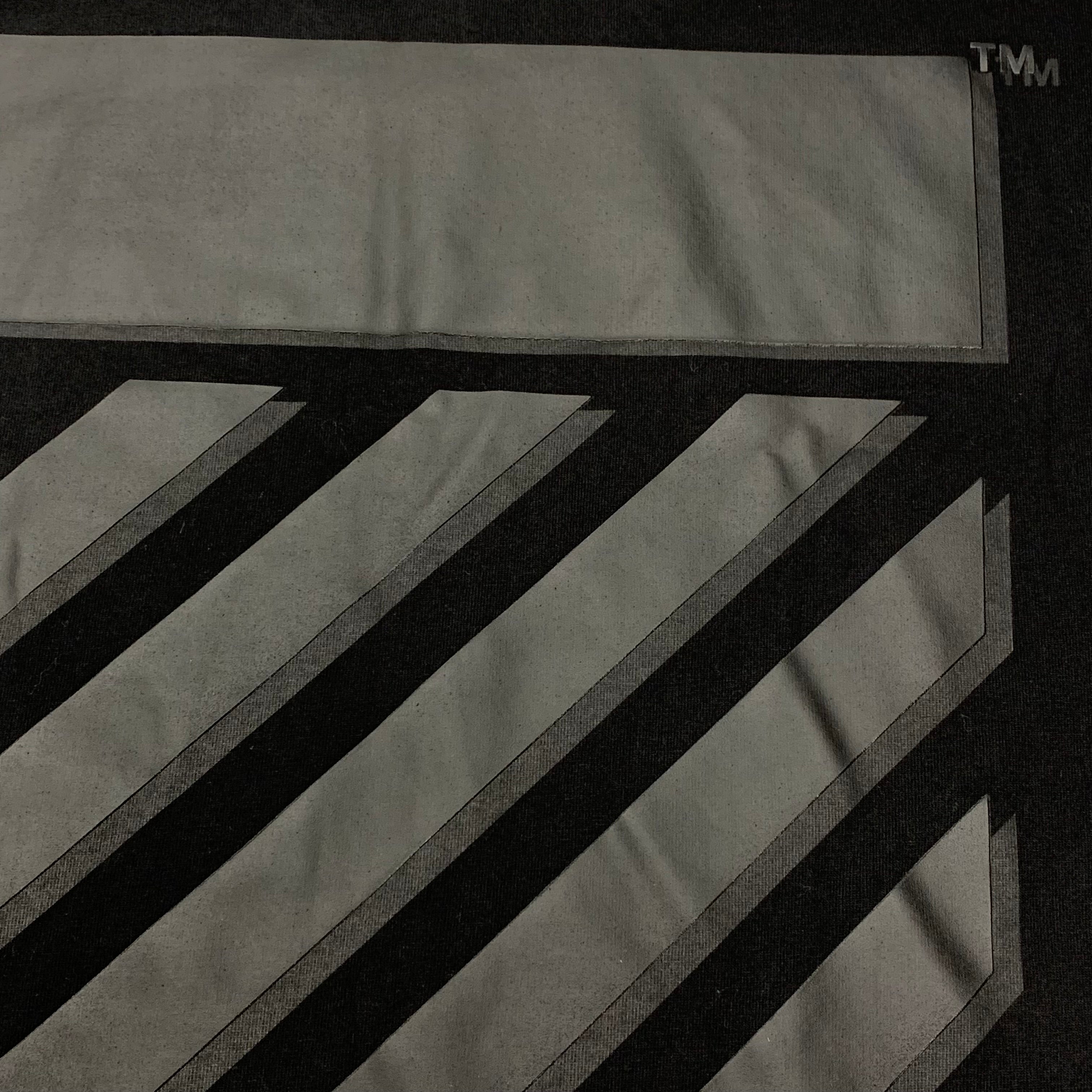 Off White Large Tee Diag Black T-Shirt Virgil Abloh