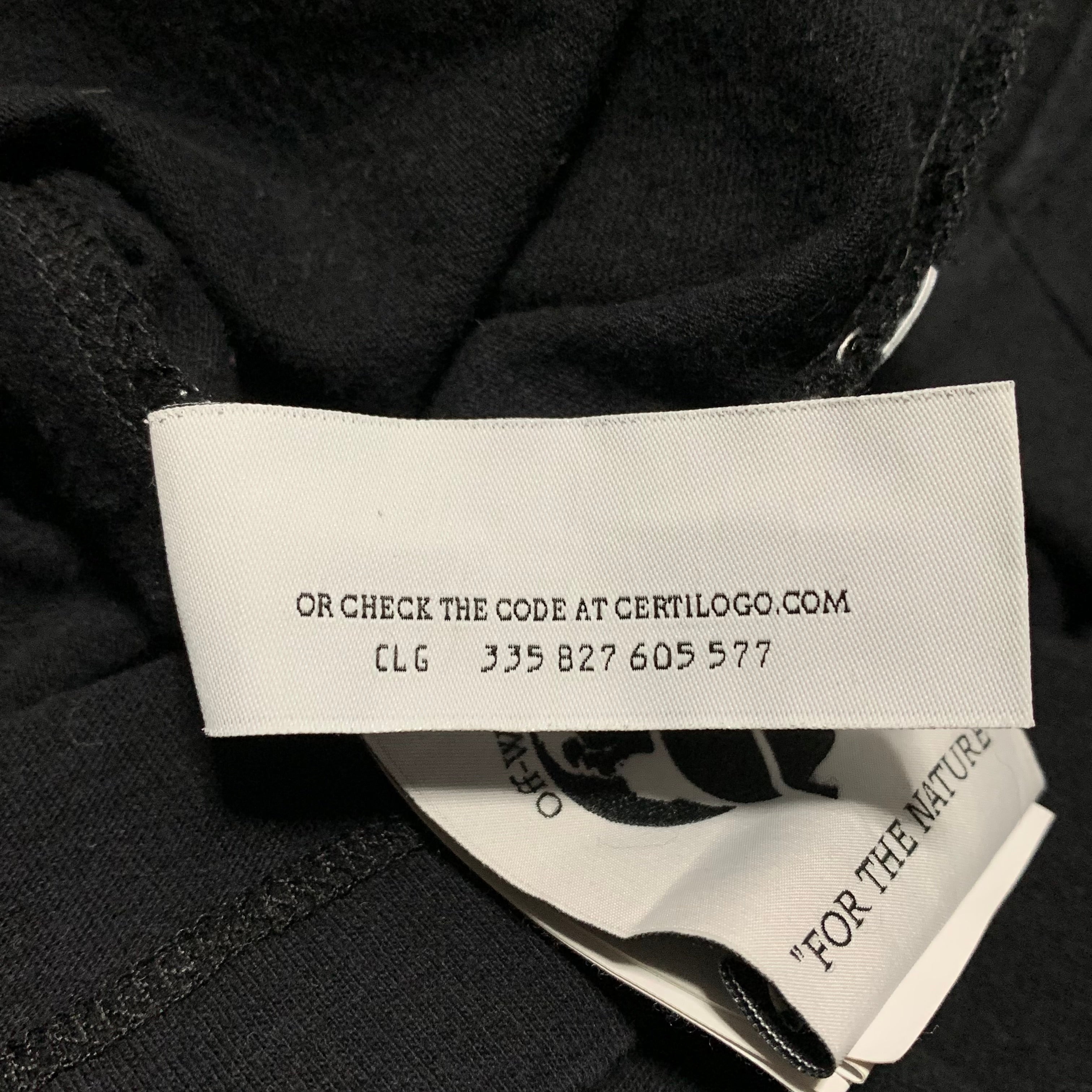 Off White XXL Adam Eve Arrows Black Tee Virgil Abloh