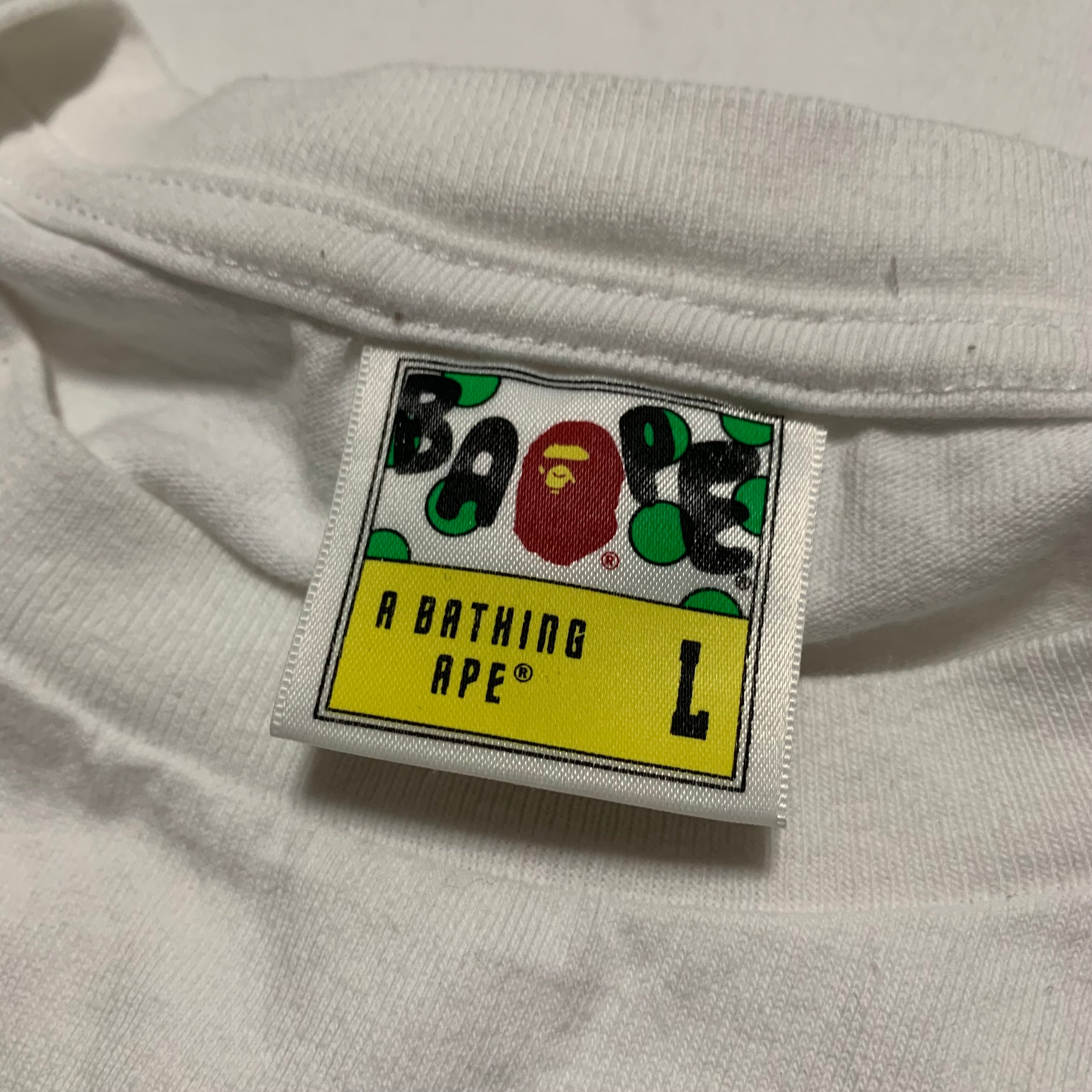 Bape Large Jack O' Lantern College White Tee Halloween 2022