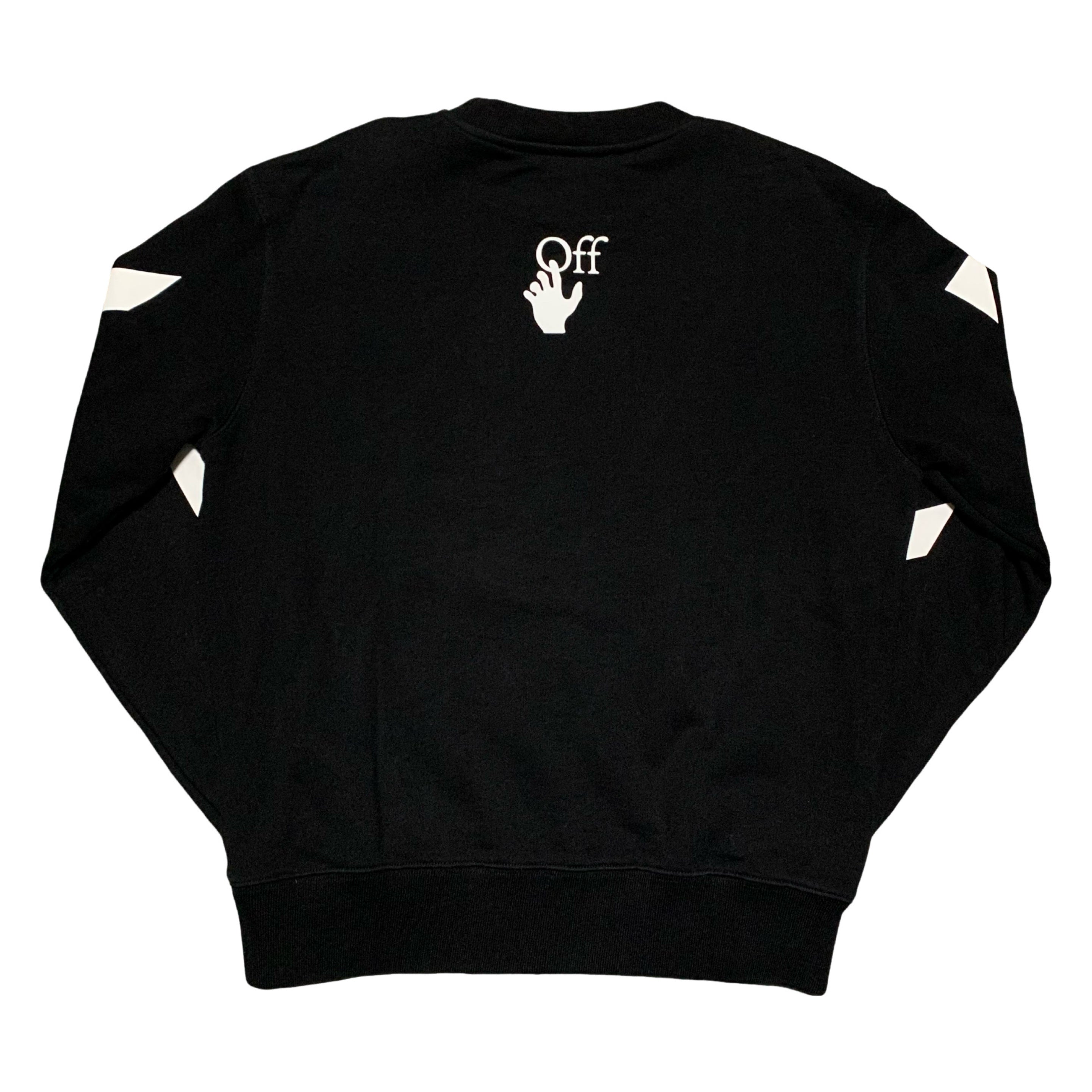 Off White Medium Caravaggio Graphic Black Sweatshirt Crewneck Virgil Abloh