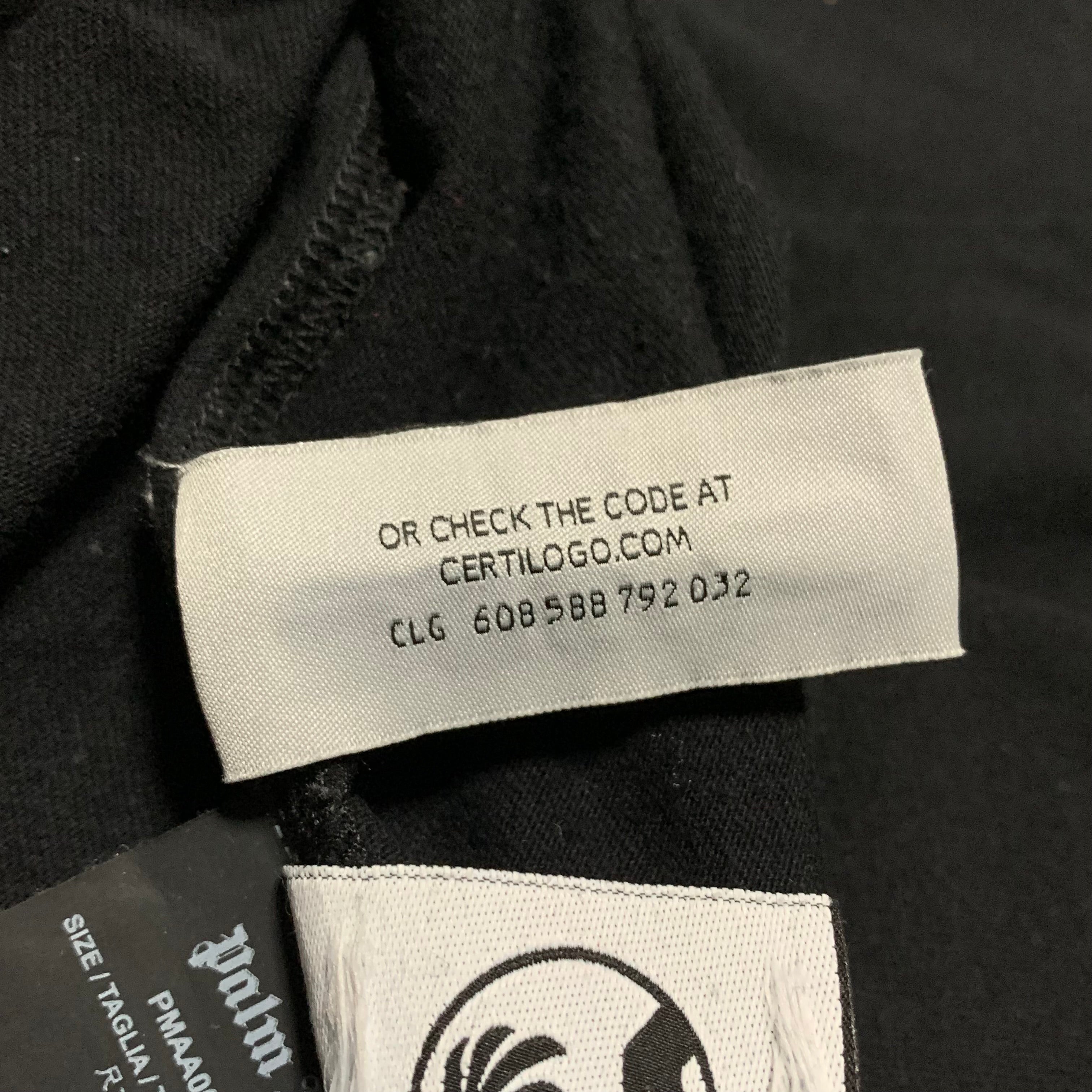 Palm Angels Small Sprayed Star Black Tee