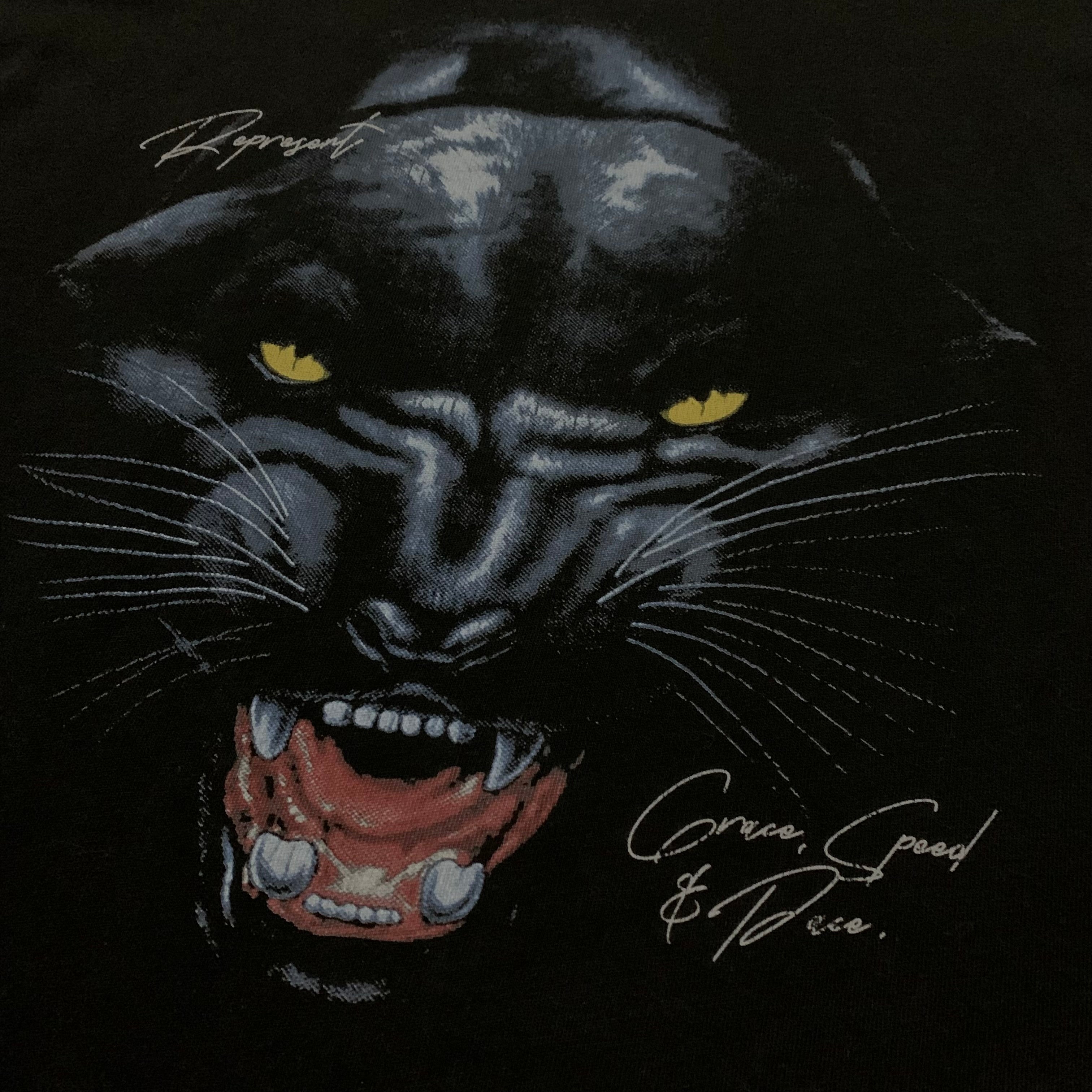 Represent Small Jaguar Vintage Black Tee