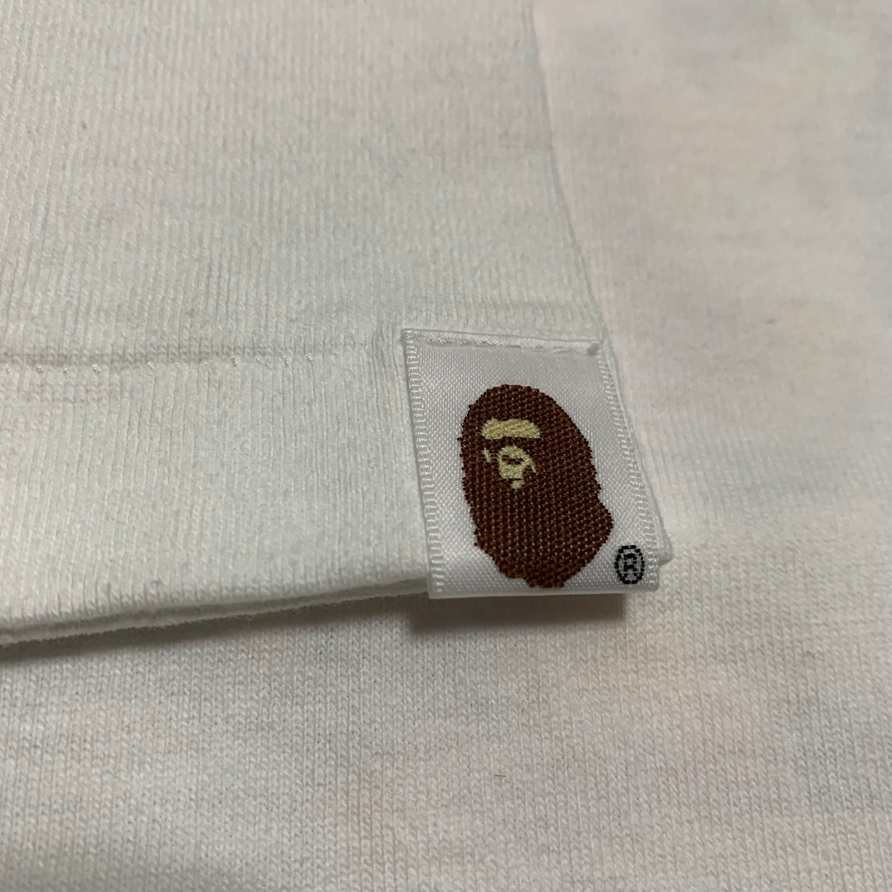 Bape Large 6th Anniversary Beijing Store Camo White Tee