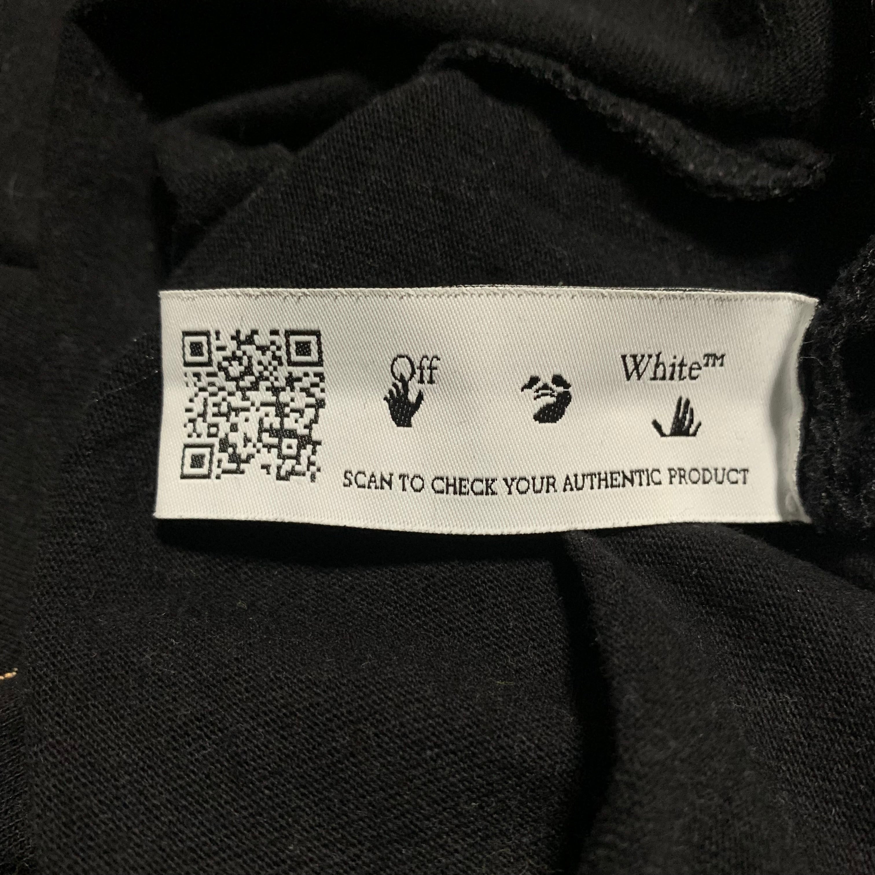 Off White Small Degrade Arrows Black Long Sleeve Tee Virgil Abloh