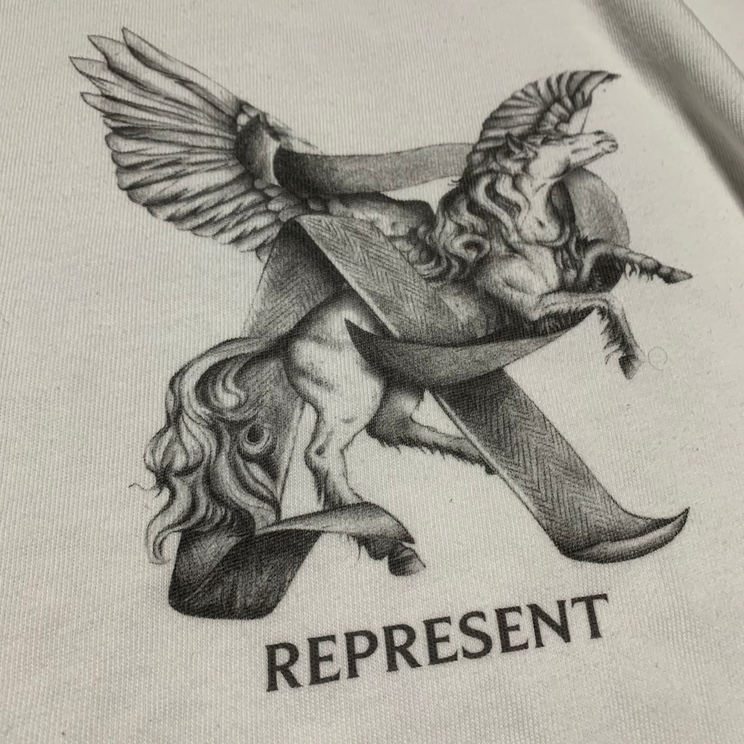 Represent Large Elegance In Motion Flat White Tee