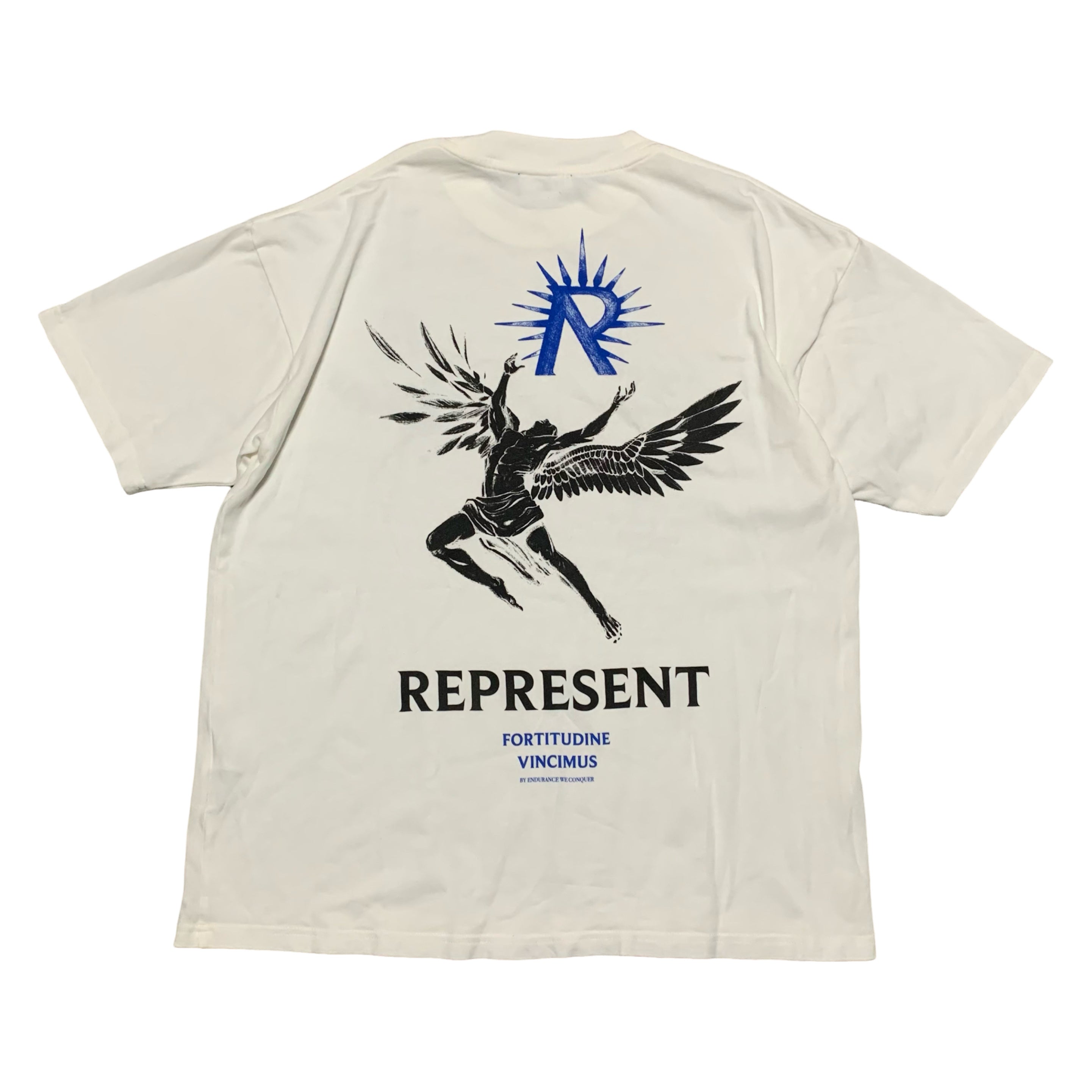 Represent Small Icarus Flat White Tee
