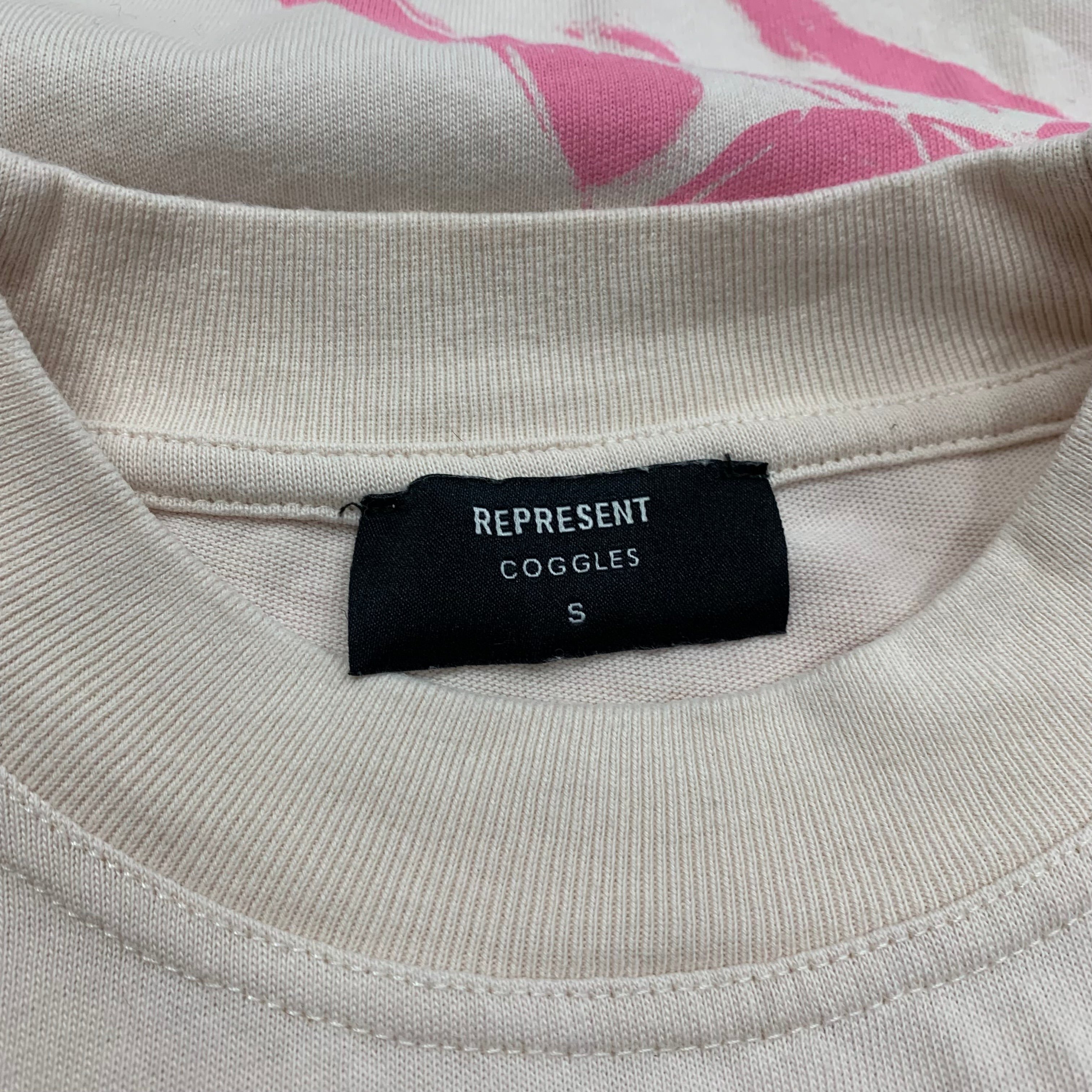 Represent Small Tee Icarus Pink Pearl White T-Shirt Coggles Limited Edition