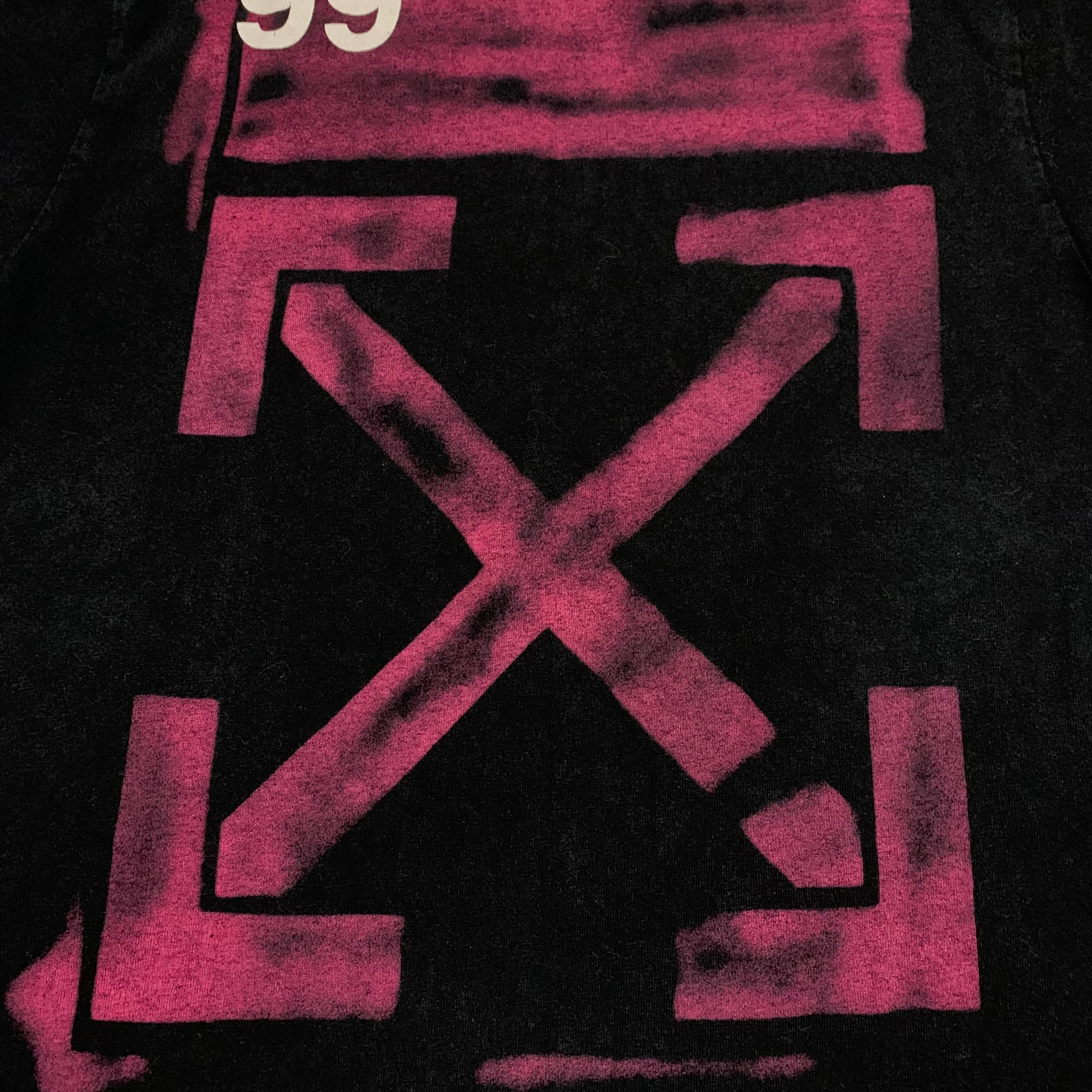 Off White Small Impressionism Arrows Black Tee Virgil Abloh