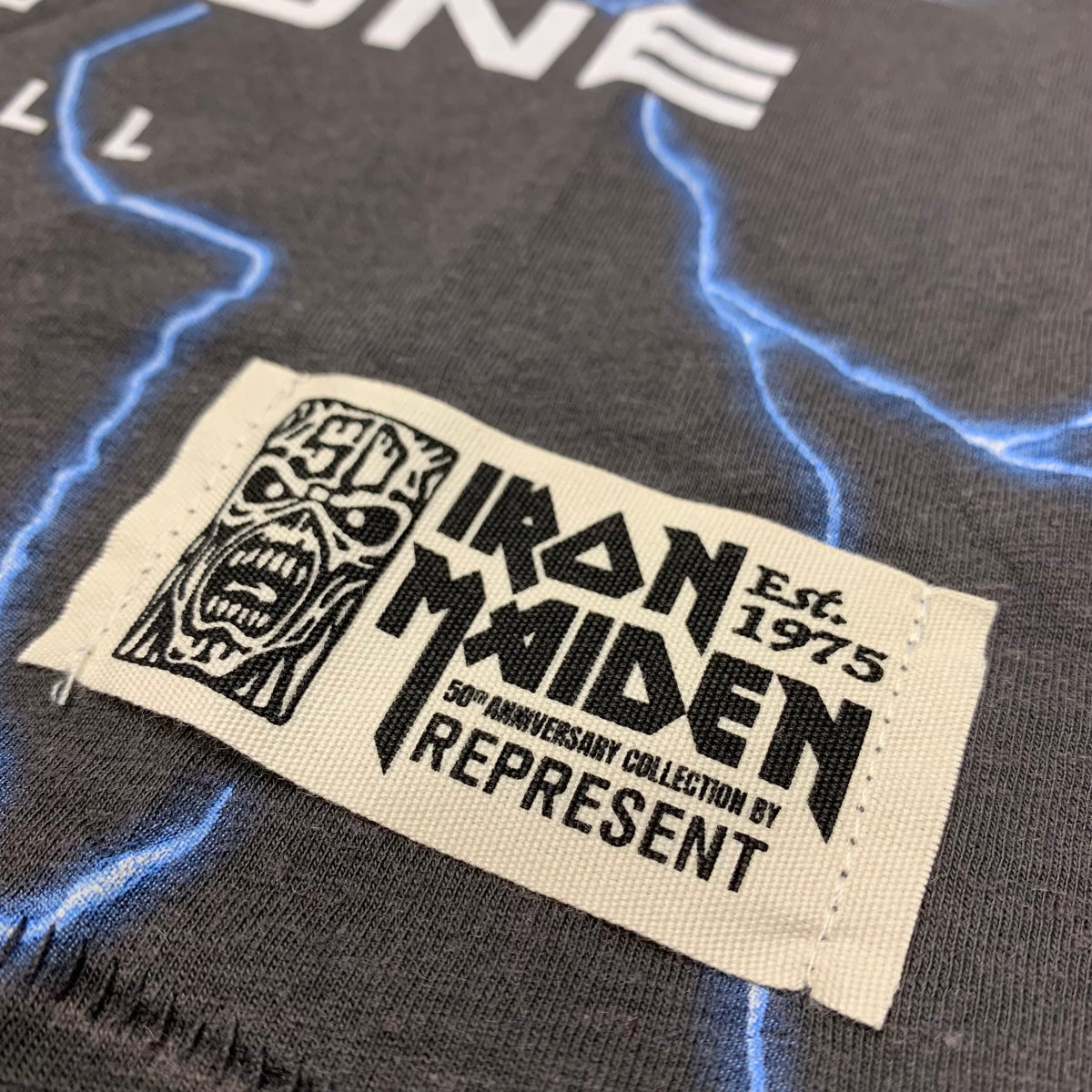 Represent XS Tee Iron Maiden A Real Live One Sunfade Grey T-Shirt