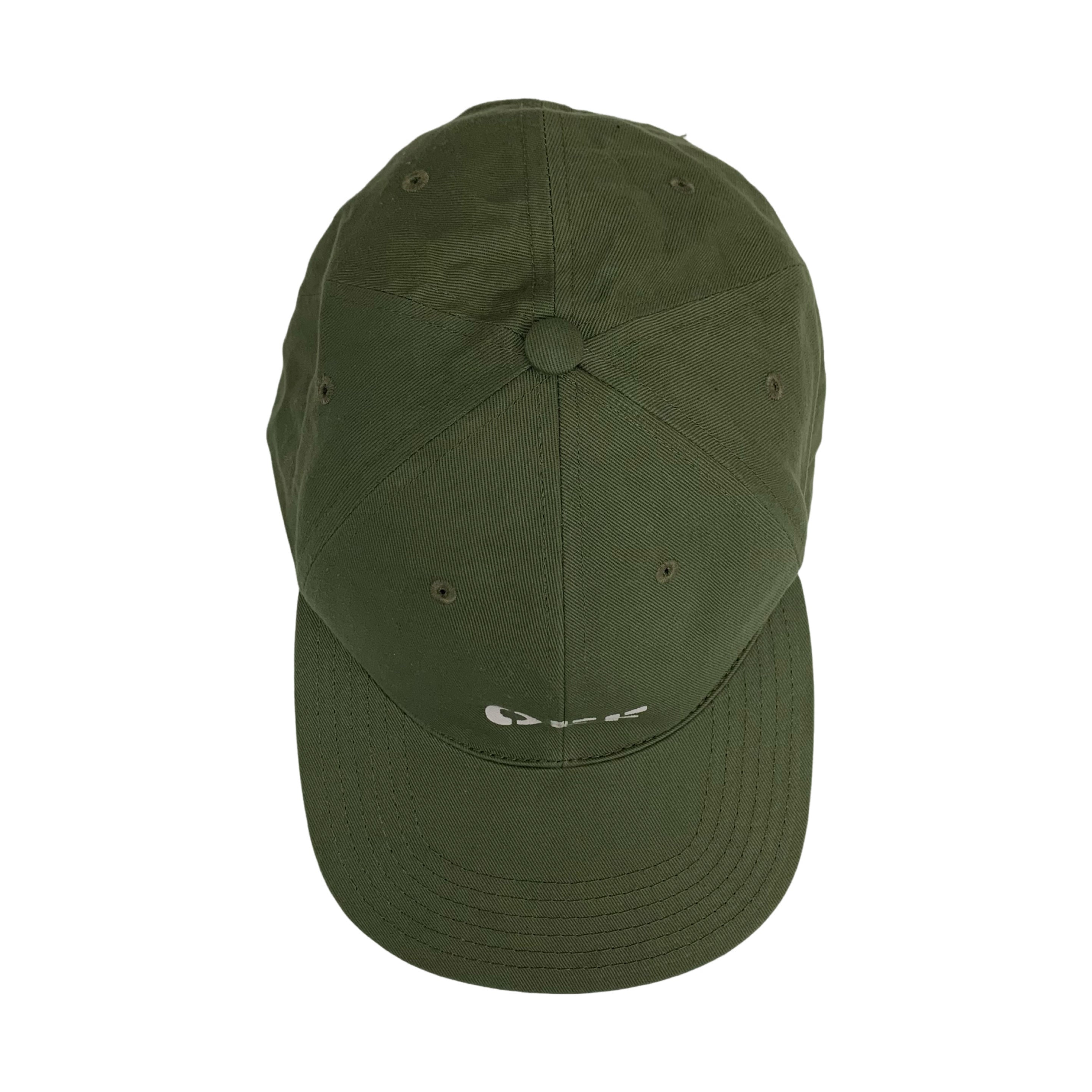 Off White Hat 'Off' Graphic Khaki Green Baseball Cap Virgil Abloh