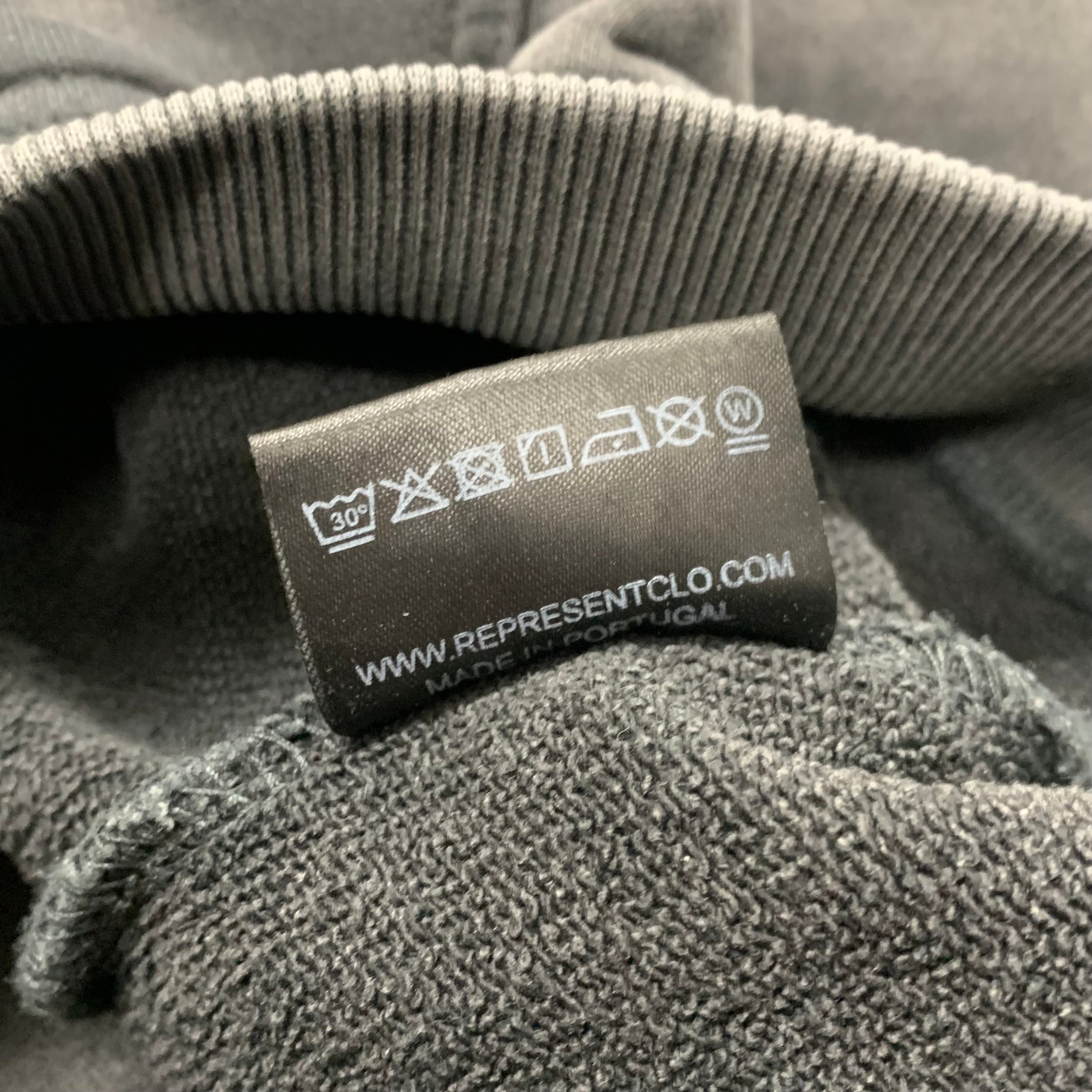 Represent Medium Hoodie As Good As Dead Vintage Grey Hoodie Snake Graphic
