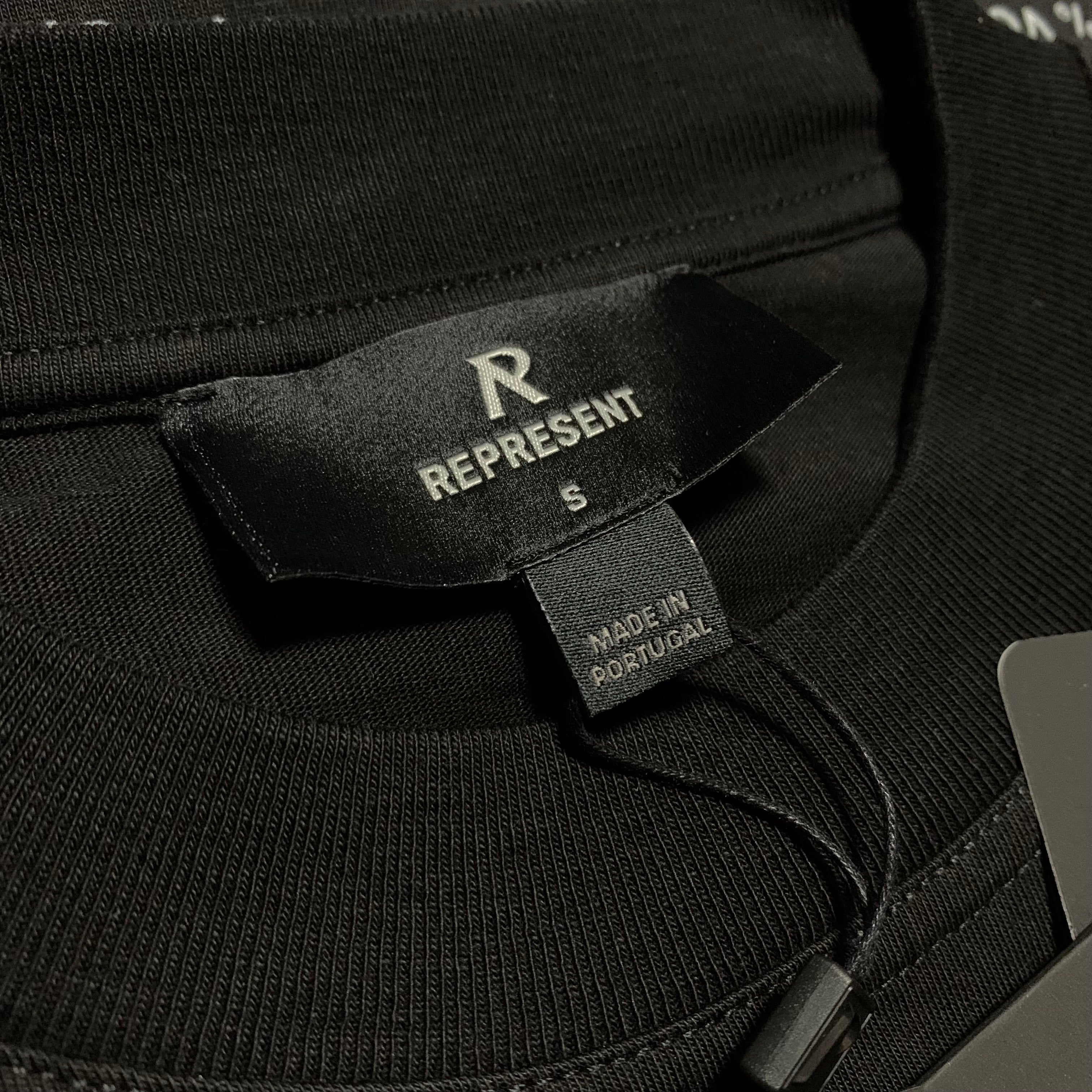 Represent Small Grand Vintage Hand Drawn Jet Black Tee