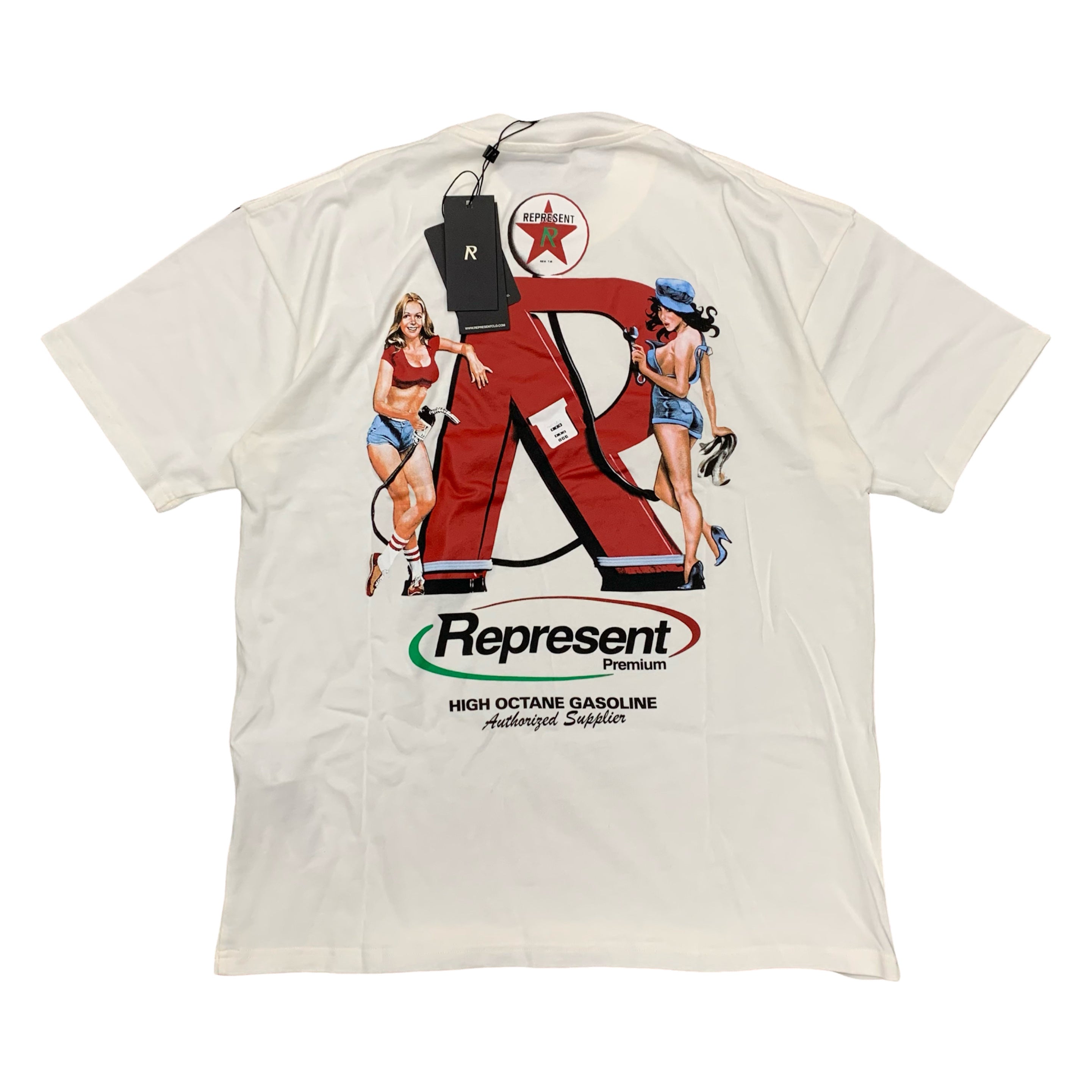 Represent Small Tee Premium Flat White T-Shirt