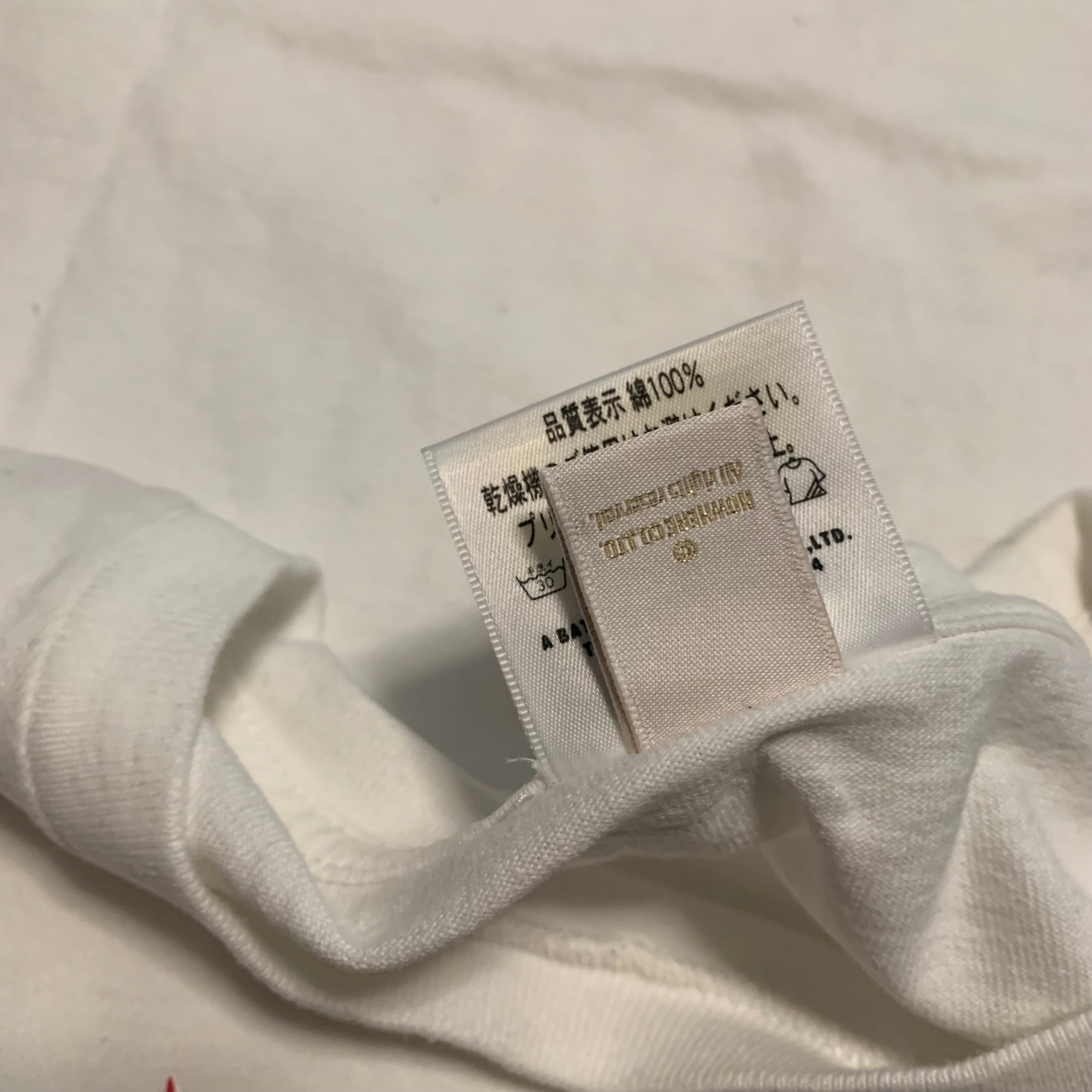 Bape Medium College London Union Jack Flag White Tee A Bathing Ape