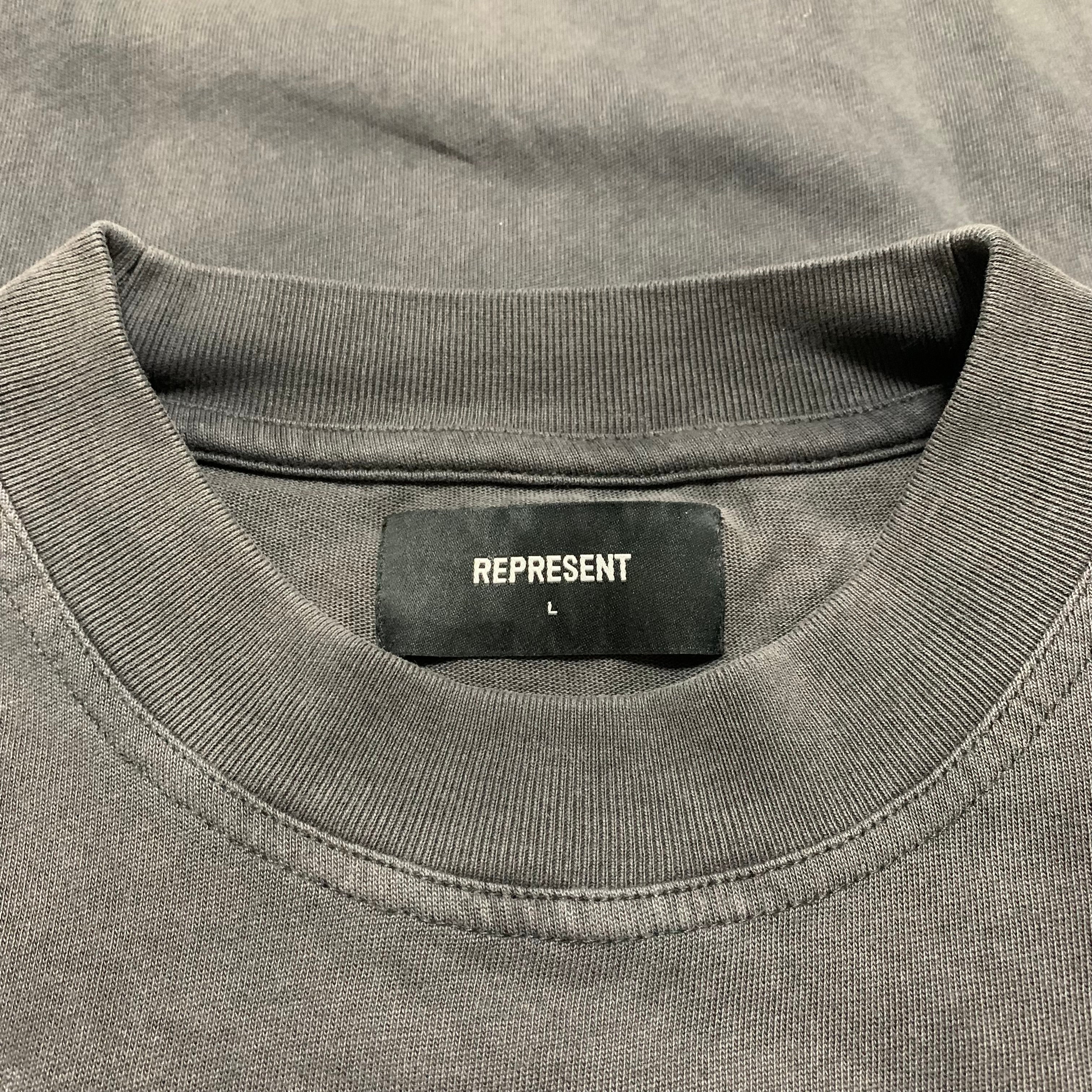 Represent Large Destructive Appetite Vintage Grey Tee
