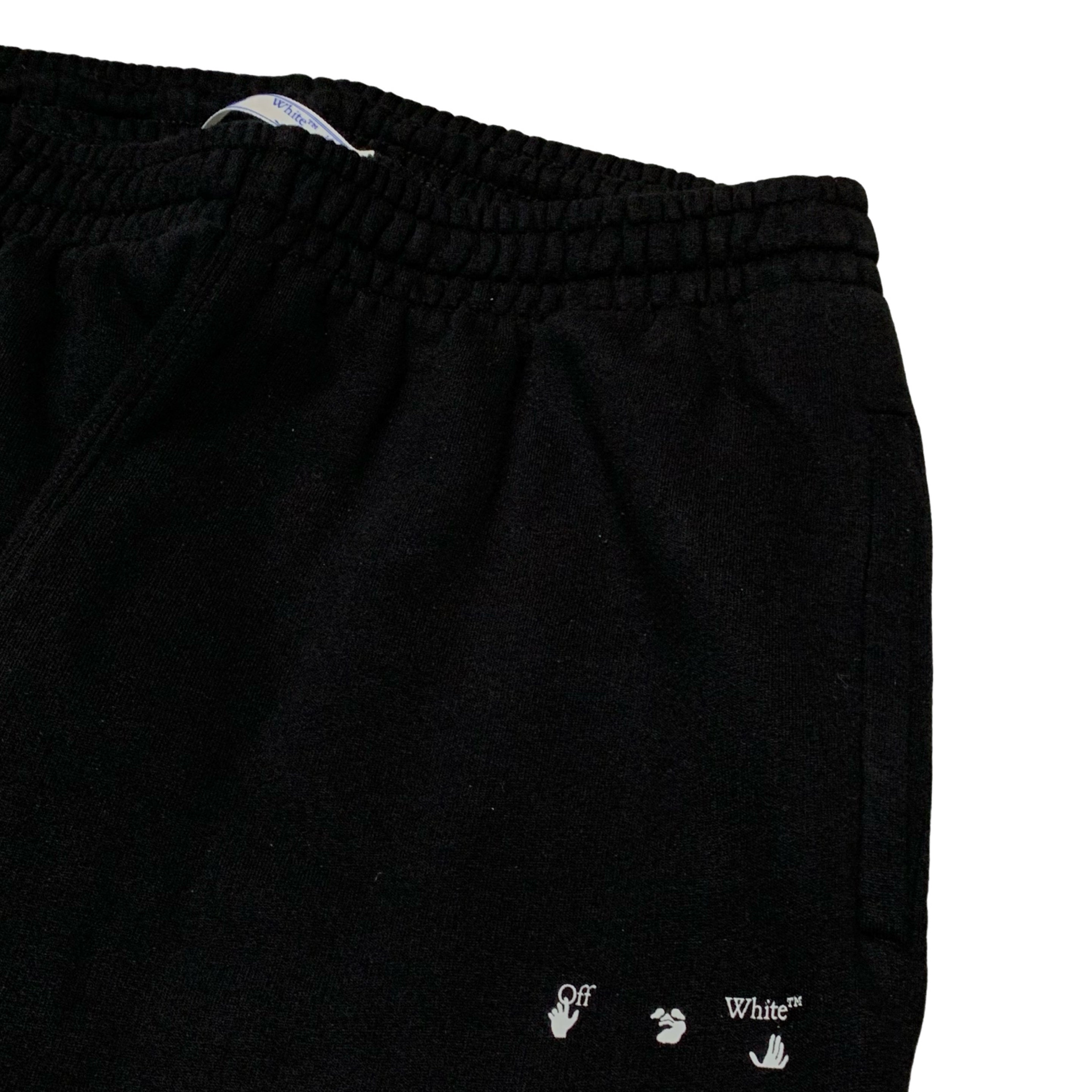 Off White Large Caravaggio Black Jogger Sweatpants Bottoms Pants Virgil Abloh