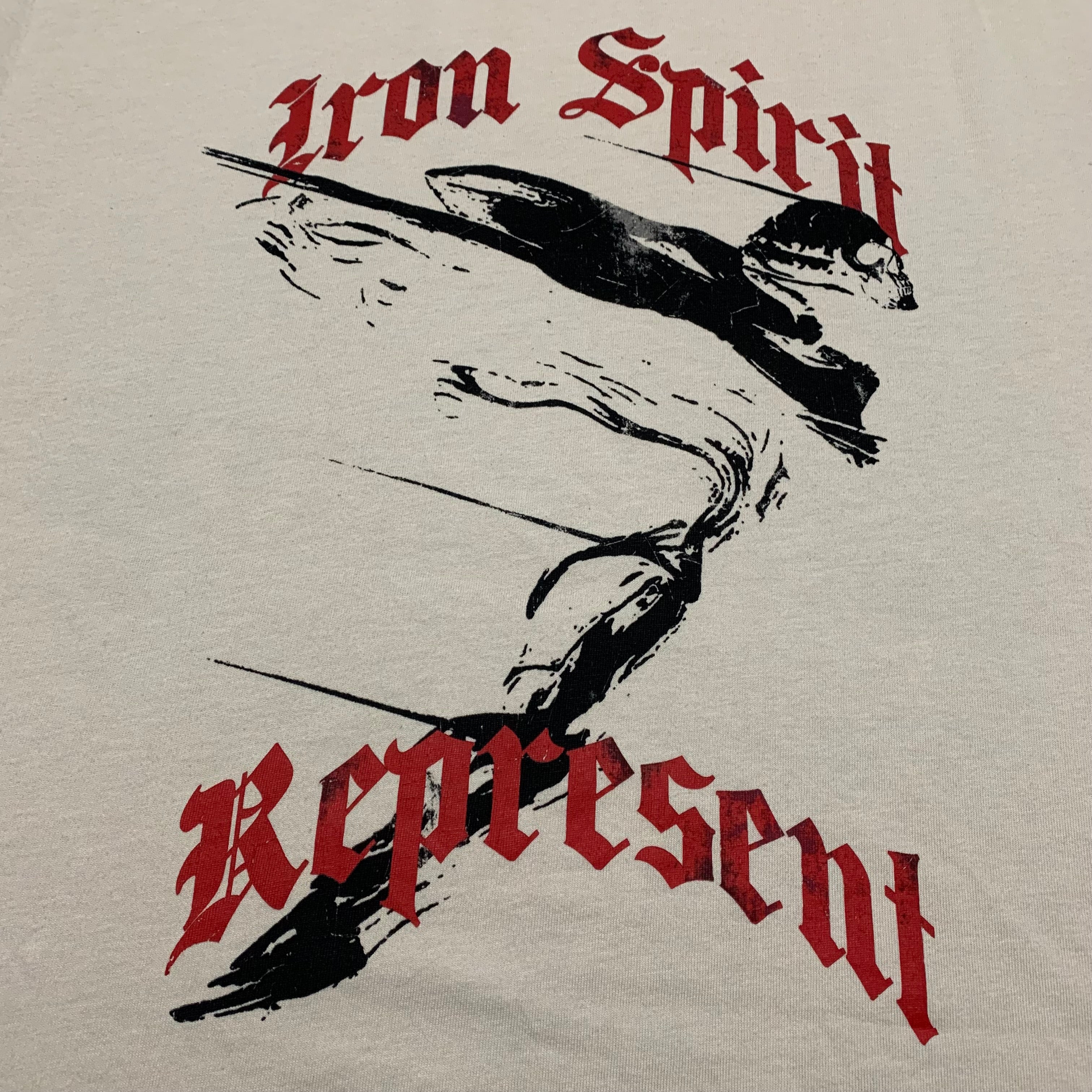 Represent Large Iron Spirit Vintage White Tee
